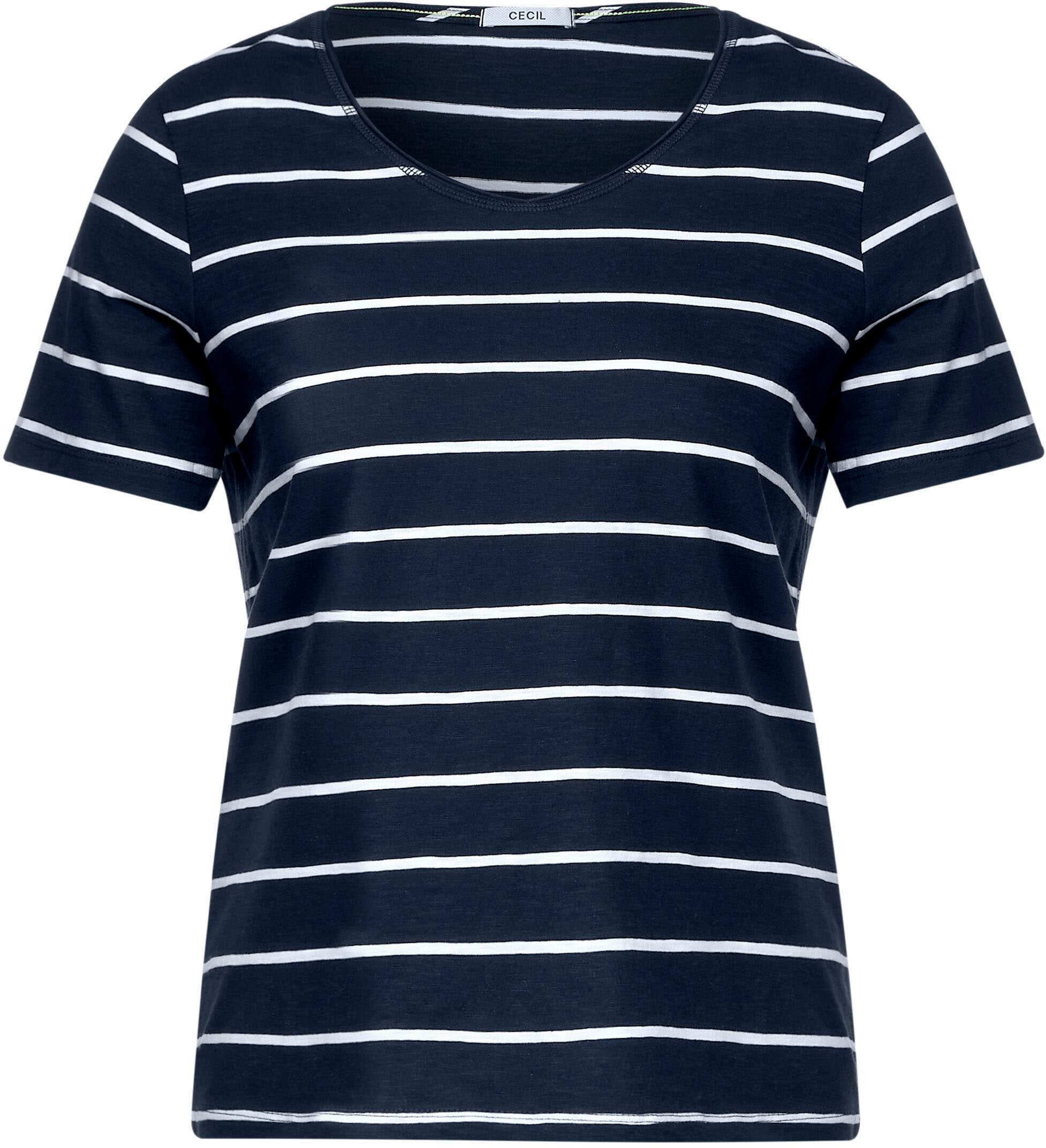 Cecil T-Shirt, Rollkante mit Ausschnitt am kaufen