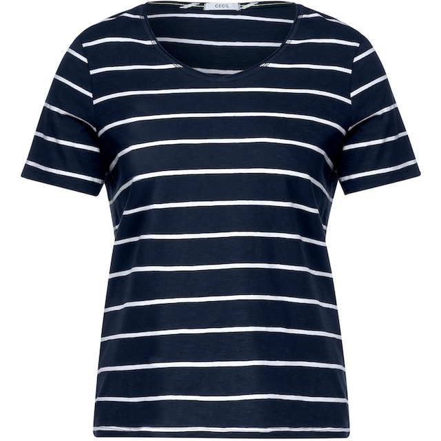 Cecil T-Shirt, mit Rollkante am Ausschnitt kaufen