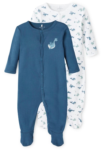 Name It Schlafoverall »NBMNIGHTSUIT 2P W/F MAJOLICA WHALE«, (Packung, 2 tlg.) kaufen