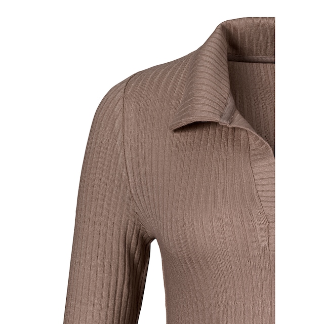 LASCANA Langarmshirt, aus modischer Ripp-Qualität online