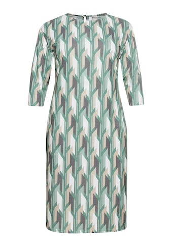 Sheego Druckkleid »Jerseykleid«, mit Grafikprint und U-Boot-Ausschnitt kaufen