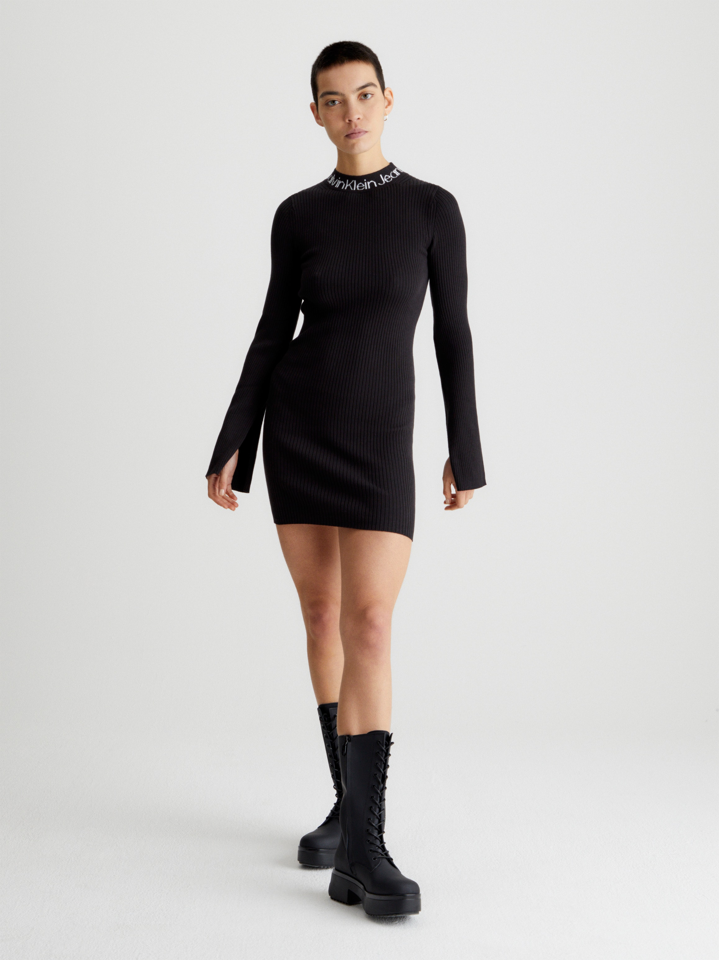 Calvin Klein Jeans Sweatkleid »LOGO INTARSIA SWEATER DRESS« | I\'m walking | Sweatkleider