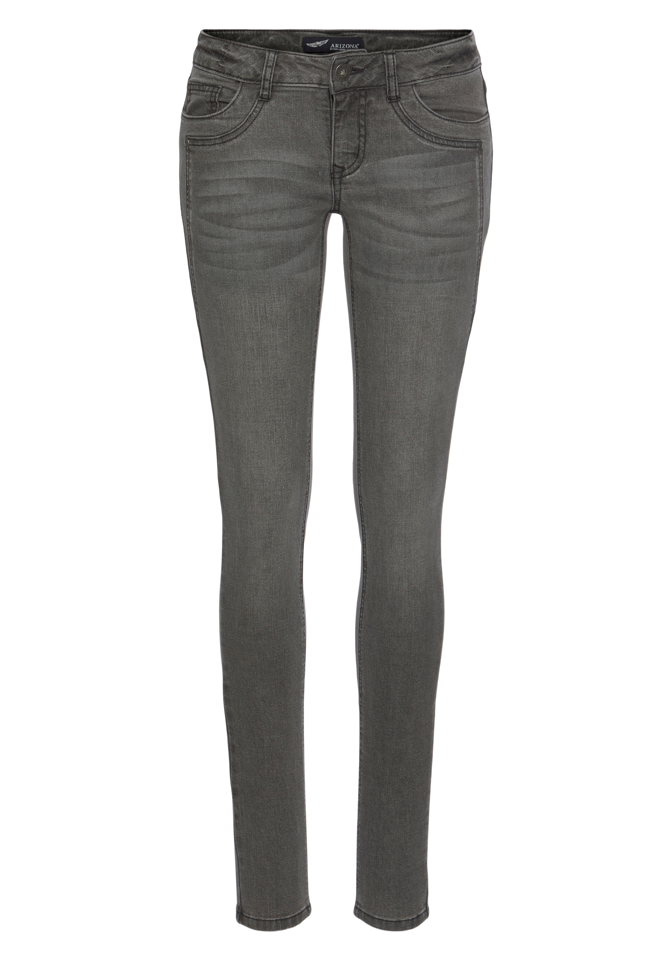 Arizona Skinny-fit-Jeans mit Keileinsätzen Low Waist