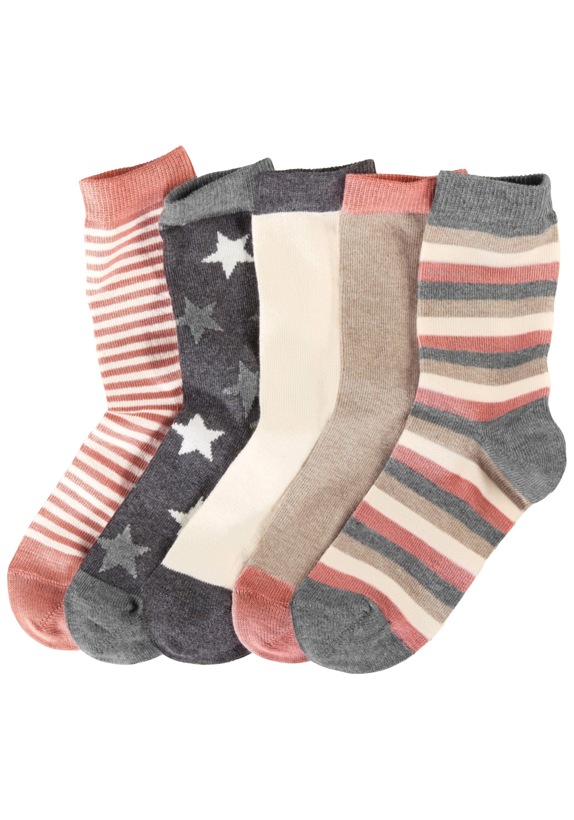 Socken, (5 Paar), in 5 verschiedenen Designs bestellen | I\'m walking