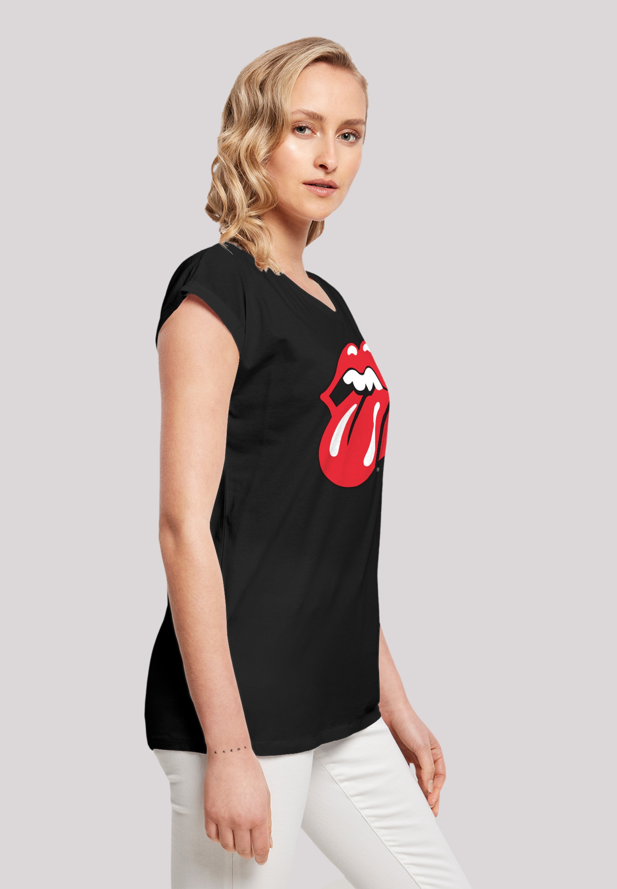 I\'m »The Print F4NT4STIC Rolling kaufen Stones | T-Shirt Rot«, walking Zunge