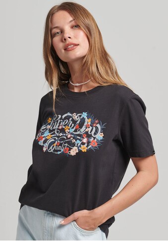 Superdry Print-Shirt, mit Schriftzug kaufen