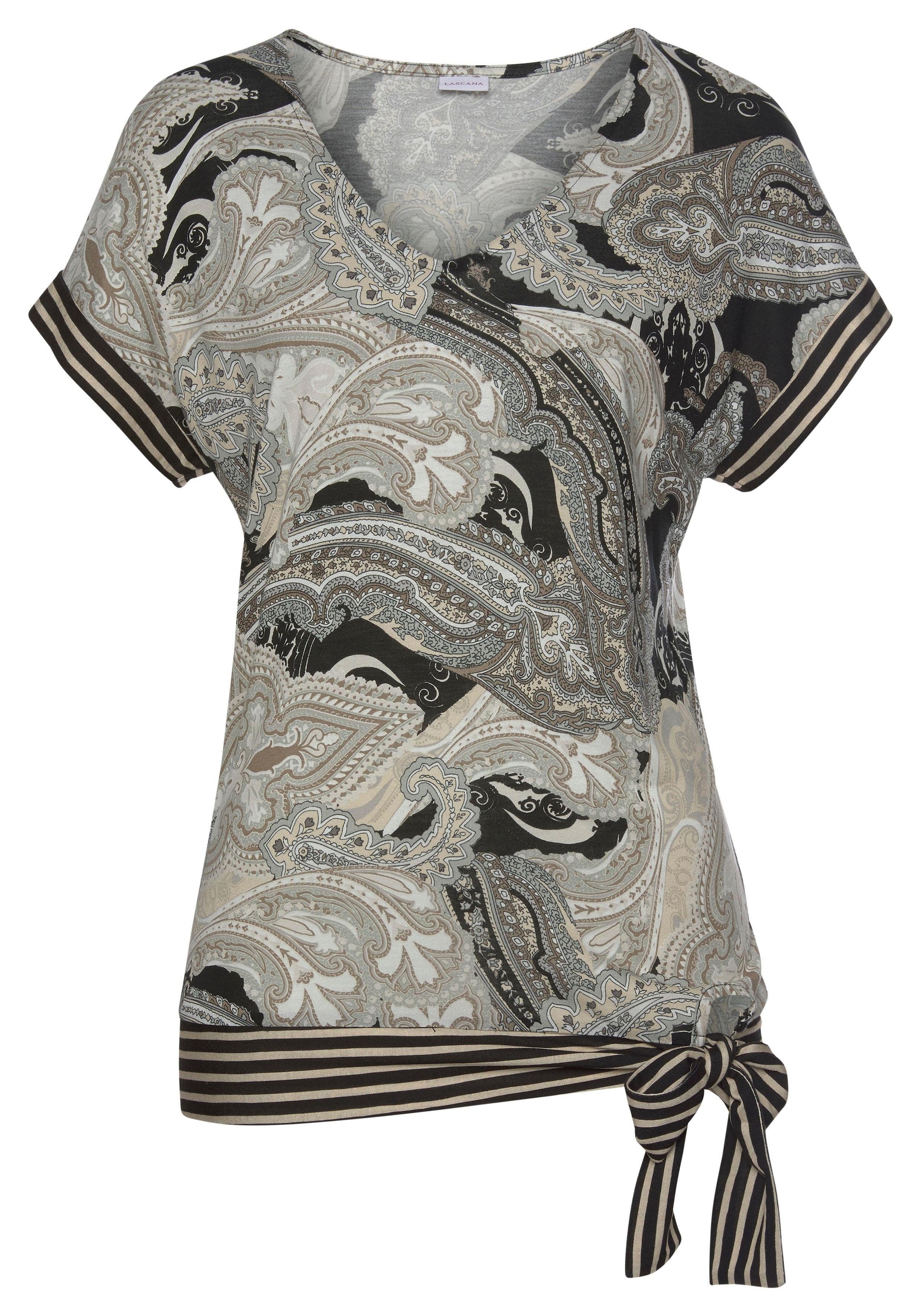 LASCANA Kurzarmshirt, mit Paisleyprint kaufen