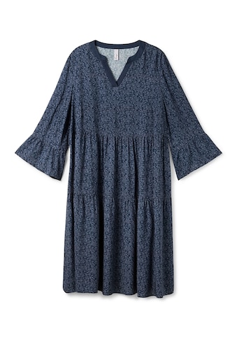 Sheego Tunikakleid »Kleid«, mit Alloverprint und Trompetenärmeln kaufen