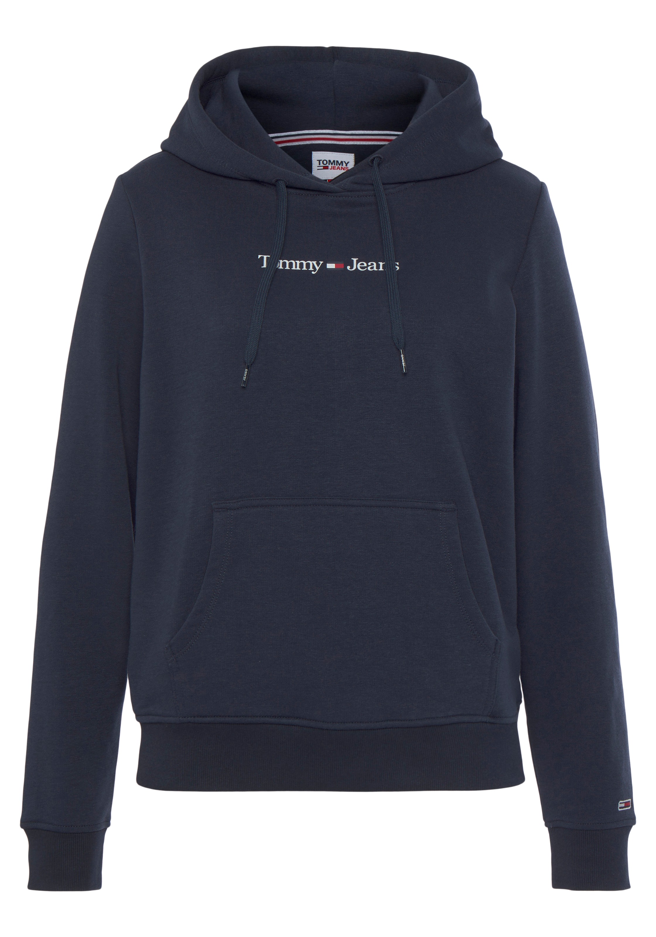 Tommy Jeans HOODIE«, »TJW online SERIF mit Logo-Schriftzug Jeans Kapuzensweatshirt LINEAR REG Tommy