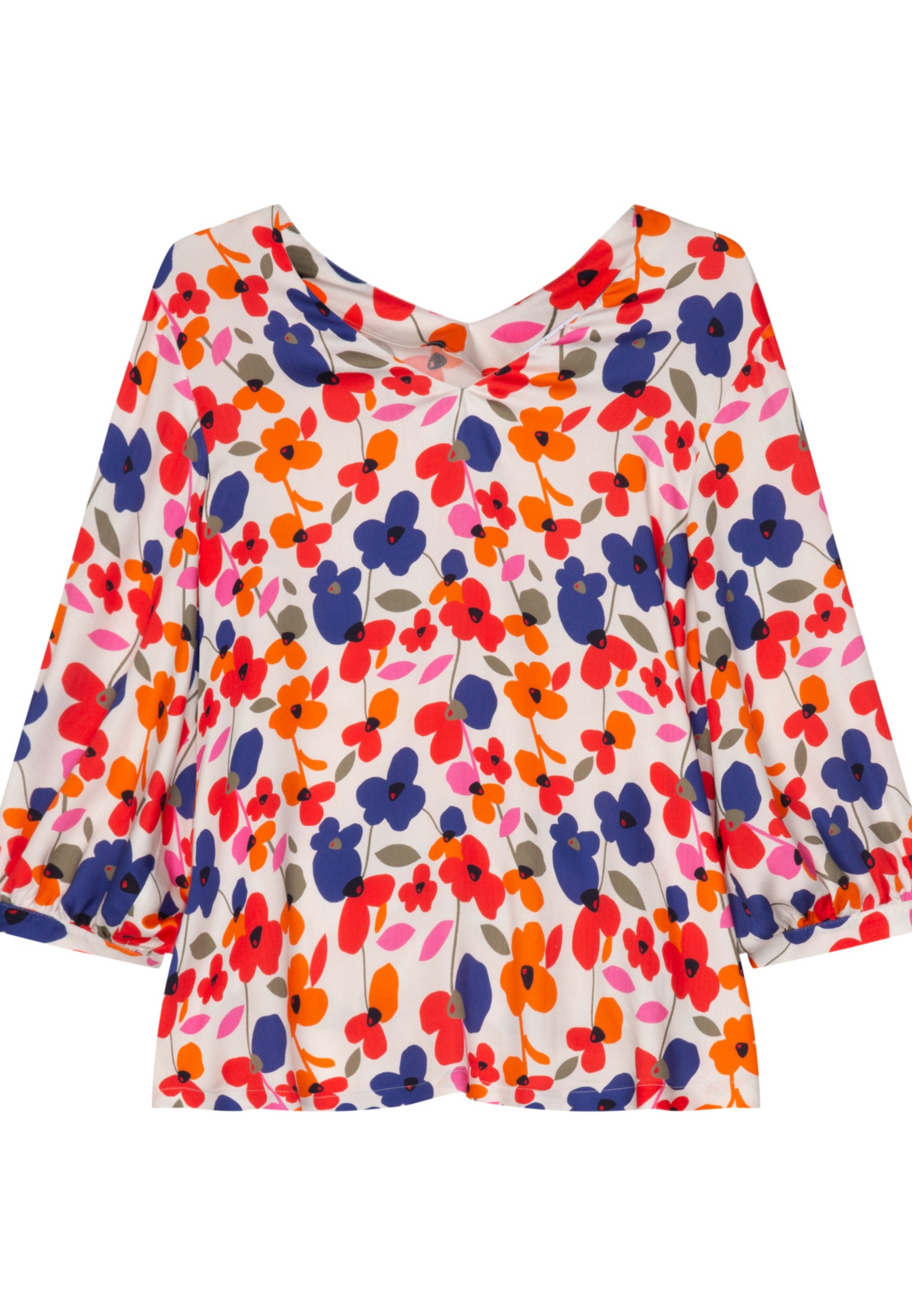 seidensticker Shirtbluse »Schwarze Rose«, 3/4-Arm V-Neck Floral kaufen