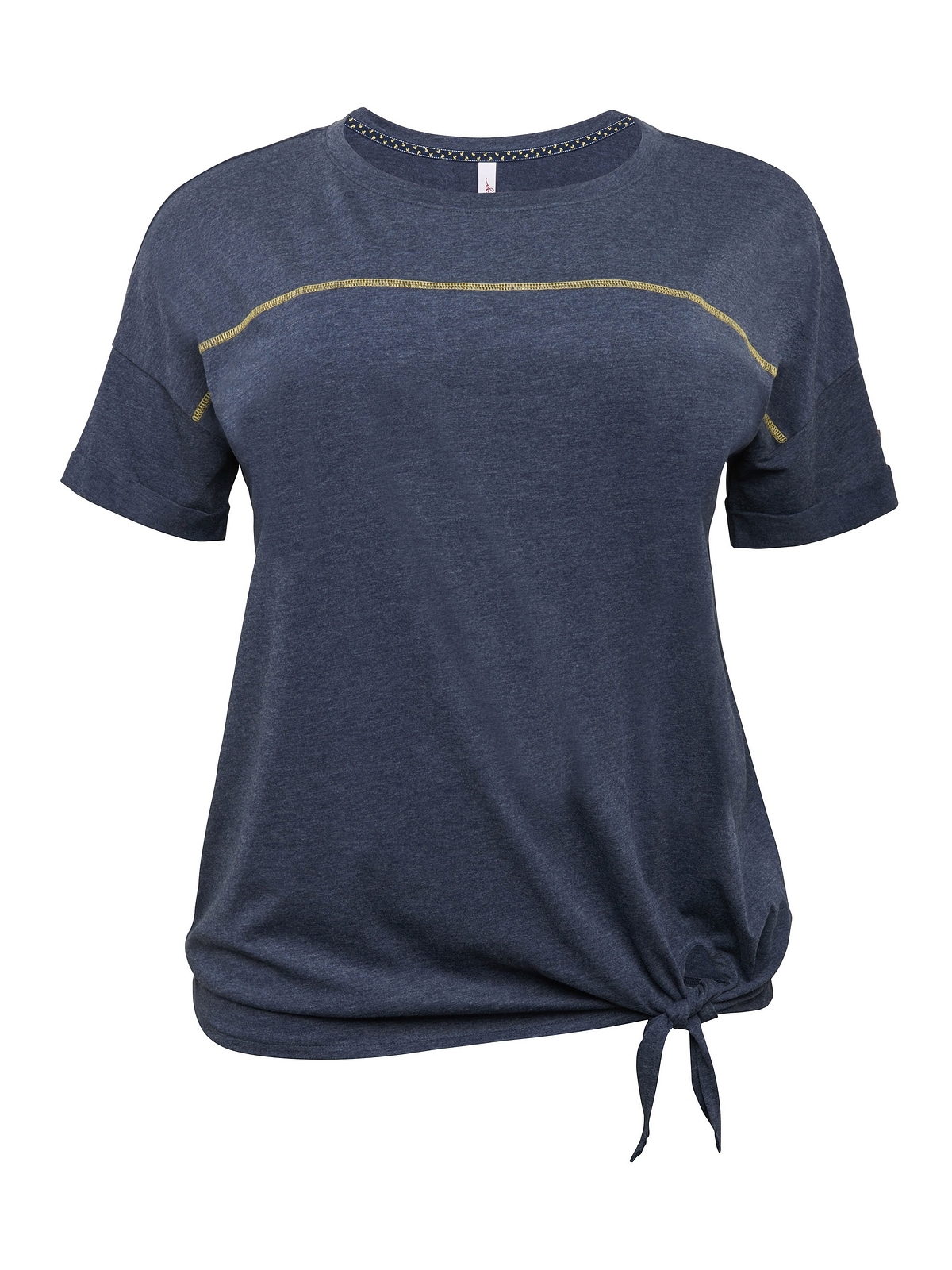 Sheego T-Shirt »Große Größen«, mit Ziernaht am bestellen Knotendetail Saum und