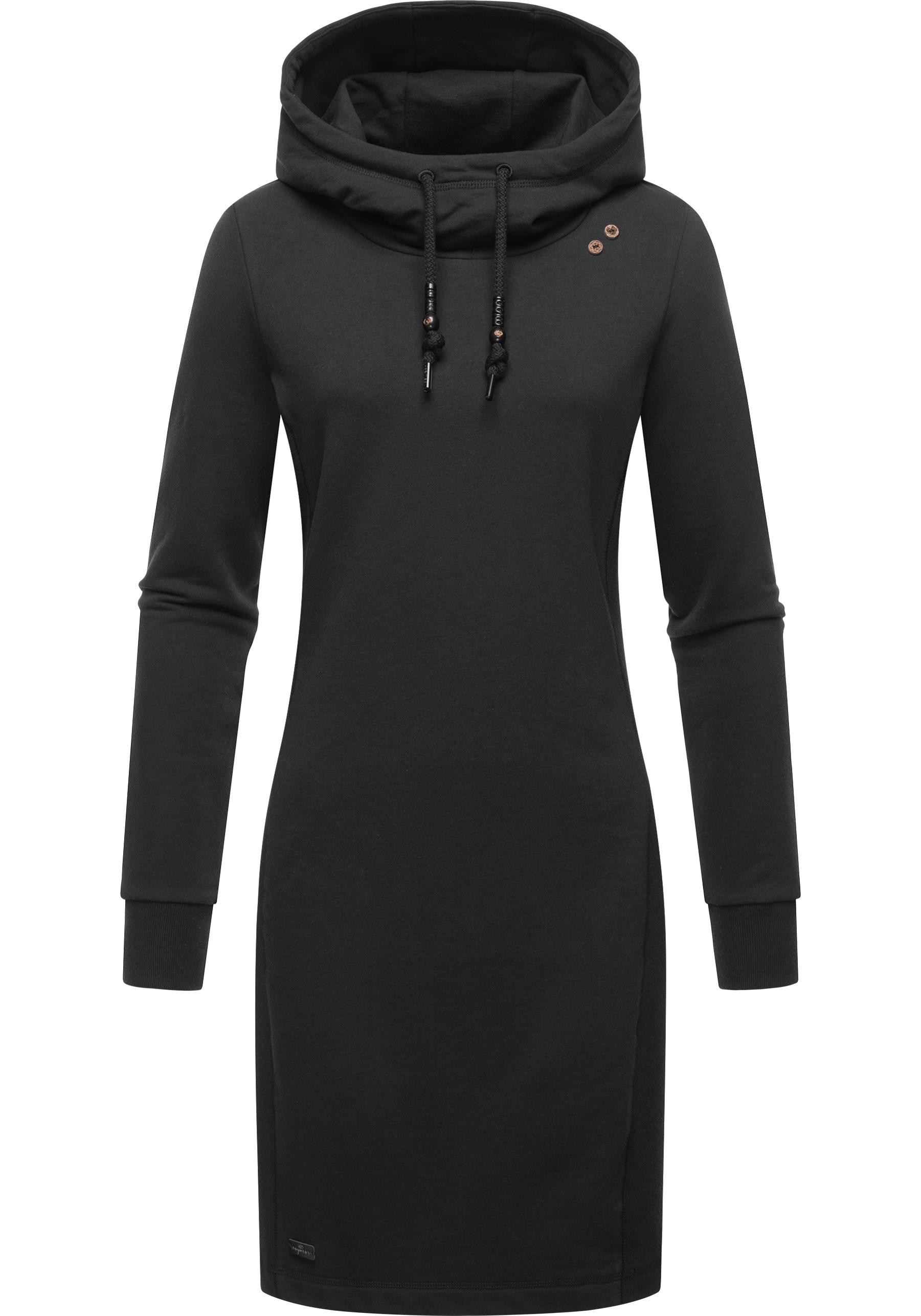 »Sabreen«, Baumwoll Kleid online mit Sweatkleid Langärmliges Ragwear Kapuze
