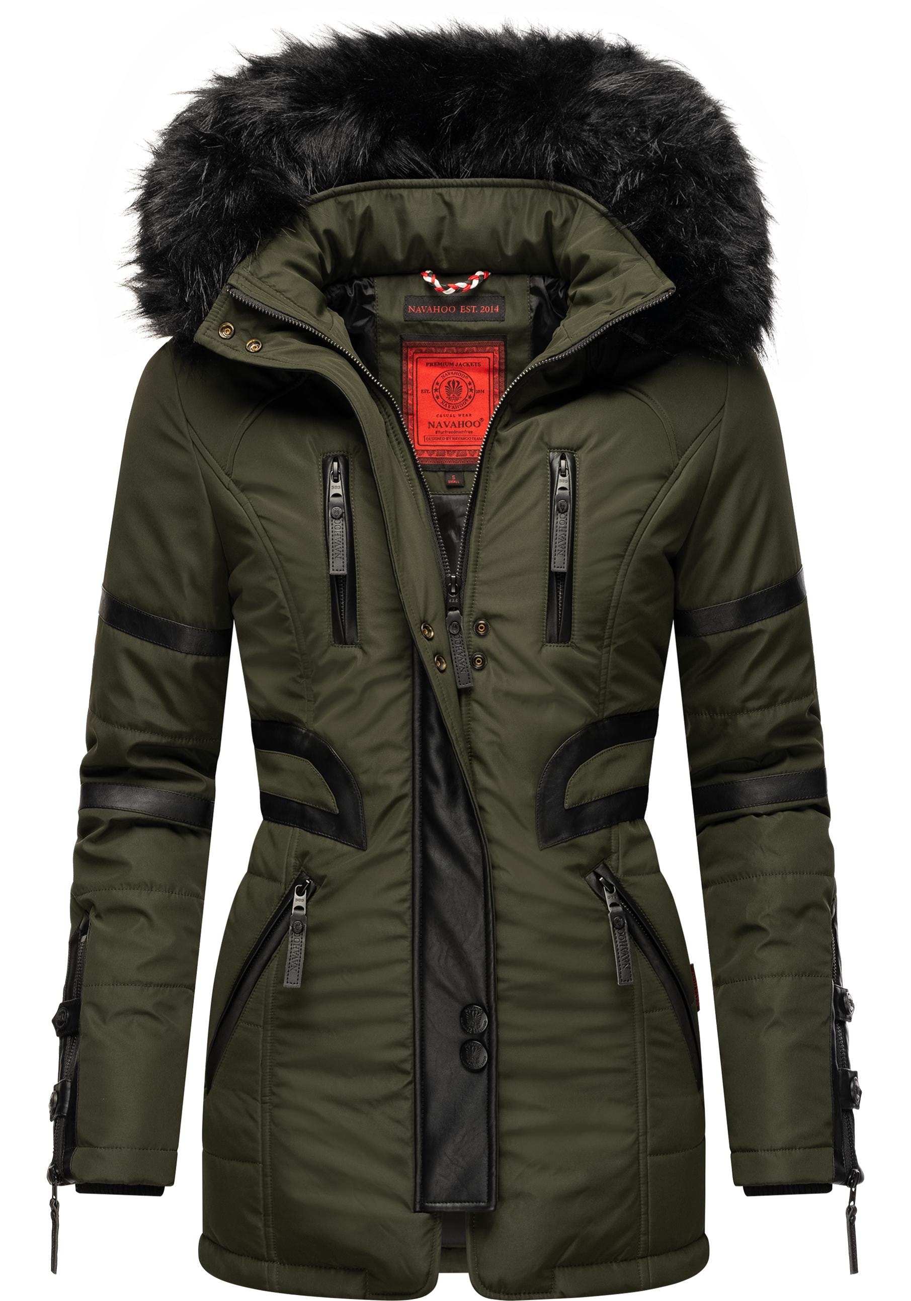 Navahoo Wintermantel »Moony«, stylischer Damen Winter Jacke mit Kapuze  online | I'm walking