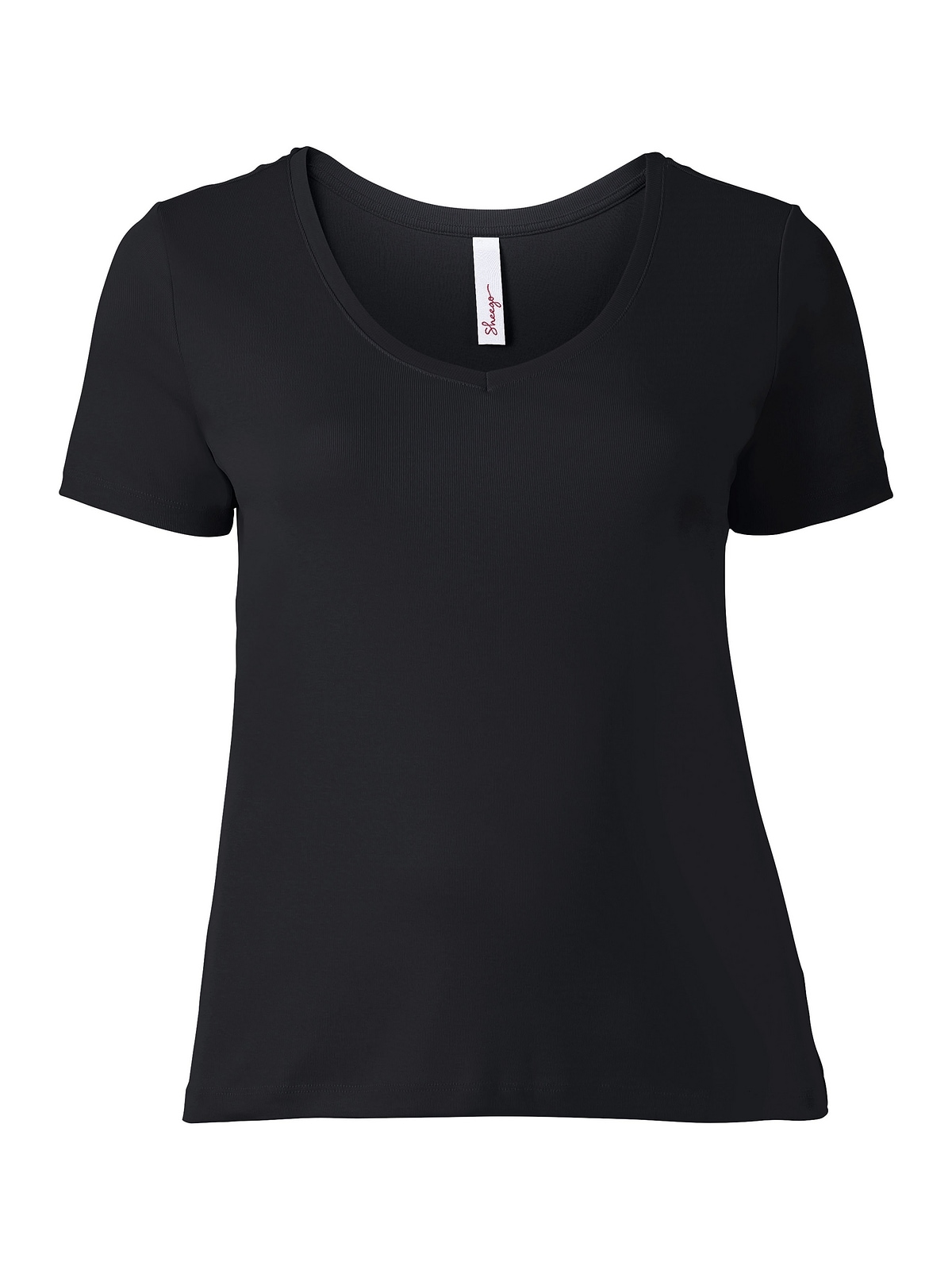 Sheego T-Shirt »Große | Qualität aus bestellen Größen«, I\'m walking gerippter fein