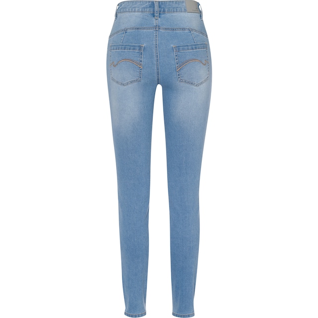 KangaROOS Slim-fit-Jeans »CROPPED HIGH WAIST SLIM FIT«, NEUE KOLLEKTION  bestellen
