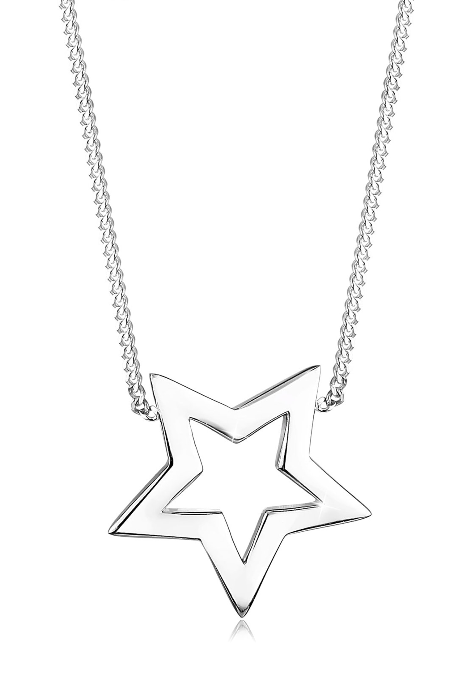 Elli Kette mit Anhänger Stern Astro Blogger 925 Sterling Silber