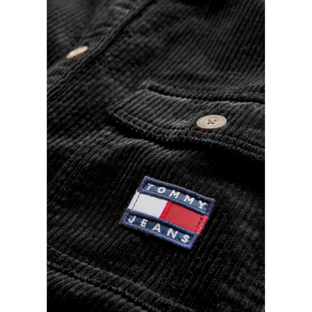 Tommy Jeans Hemdbluse »TJW CORD OVERSHIRT«, aus Feincord mit Tommy Jeans Logo-Badge