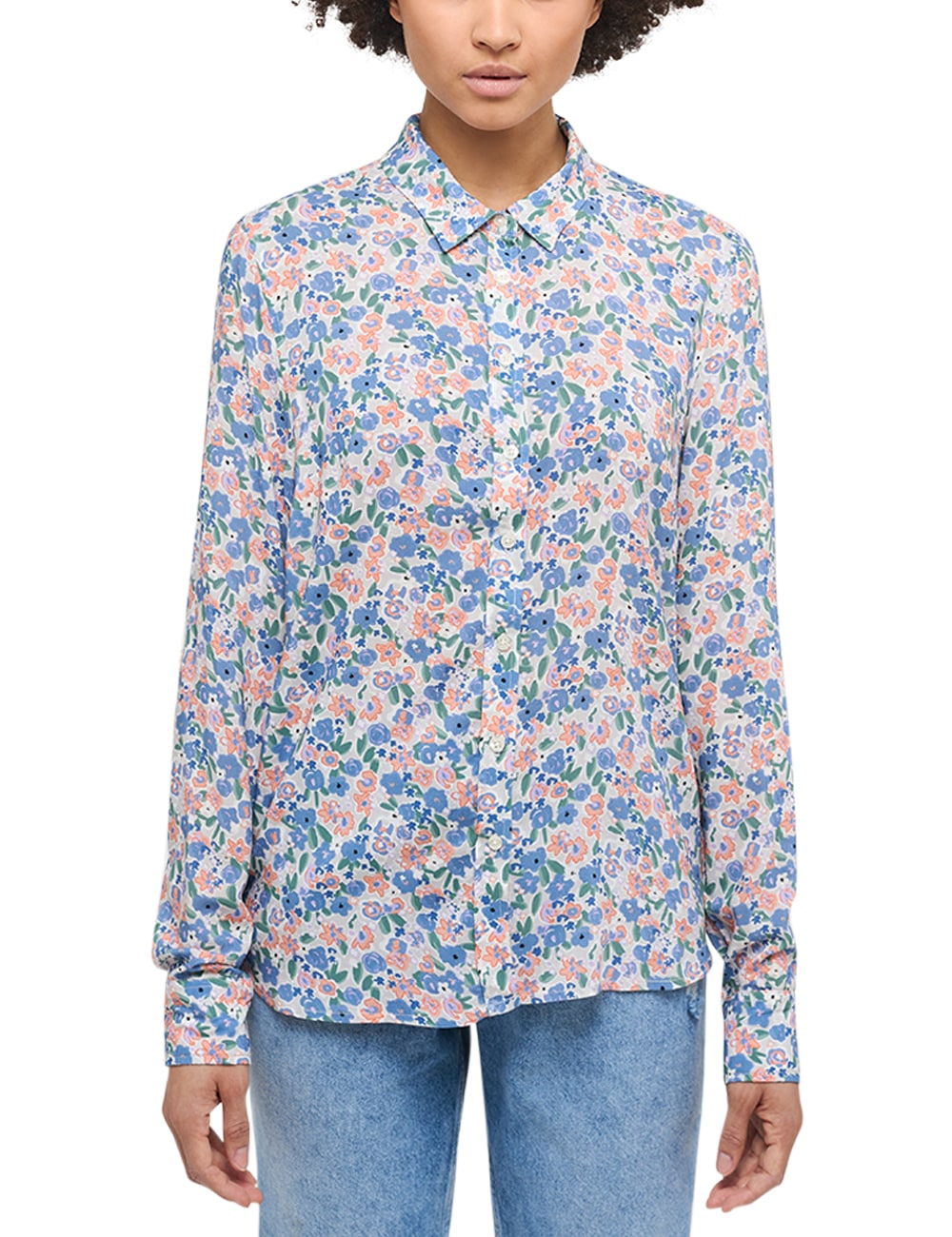 MUSTANG Klassische Bluse »Style Emma Turnup« online Floral