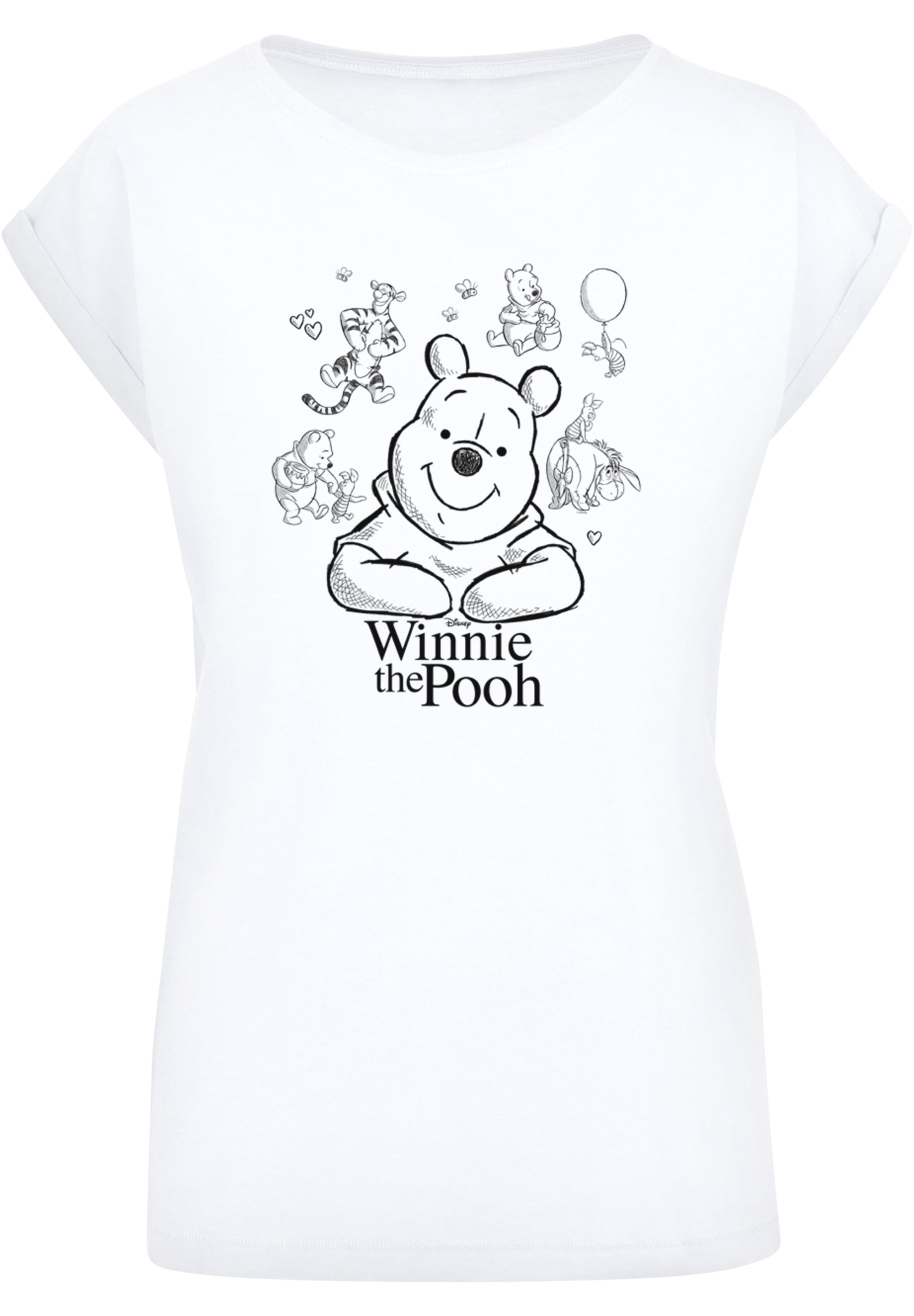 F4NT4STIC T-Shirt »Winnie Puuh Der kaufen Collage Sketch«, Print Bär