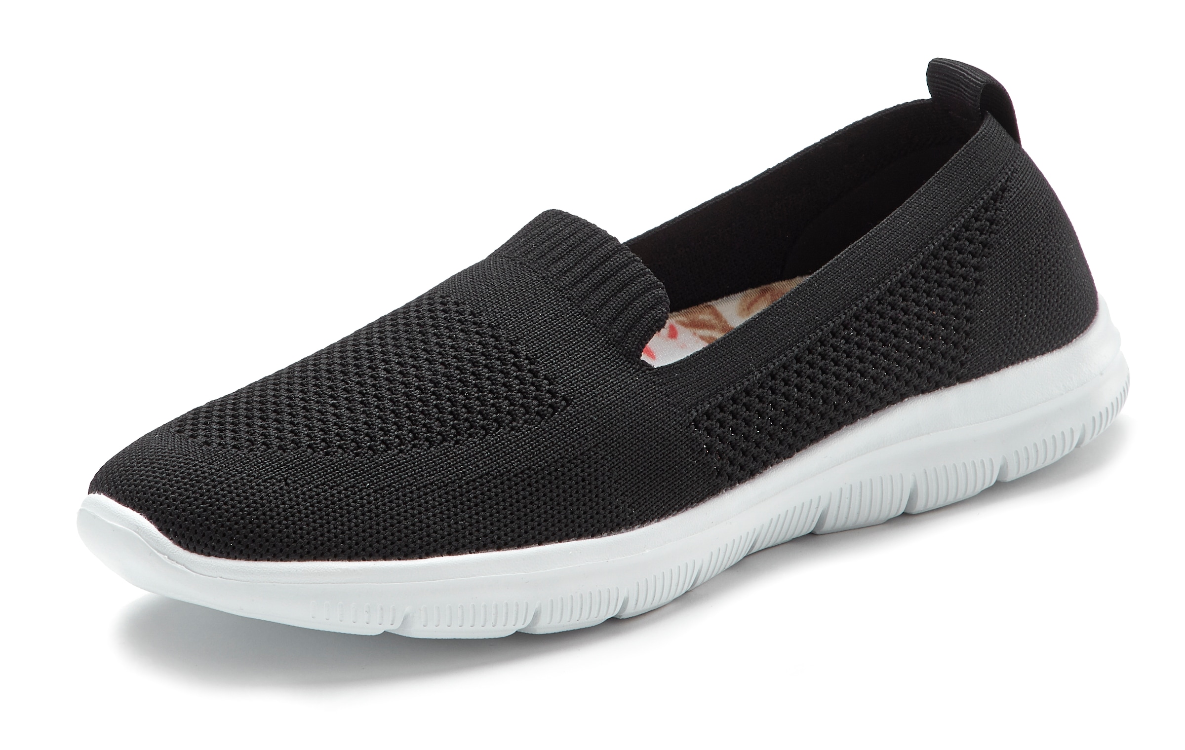 LASCANA Slipper mit ultraleichter Sneaker herausnehmbarer Innensohle VEGAN