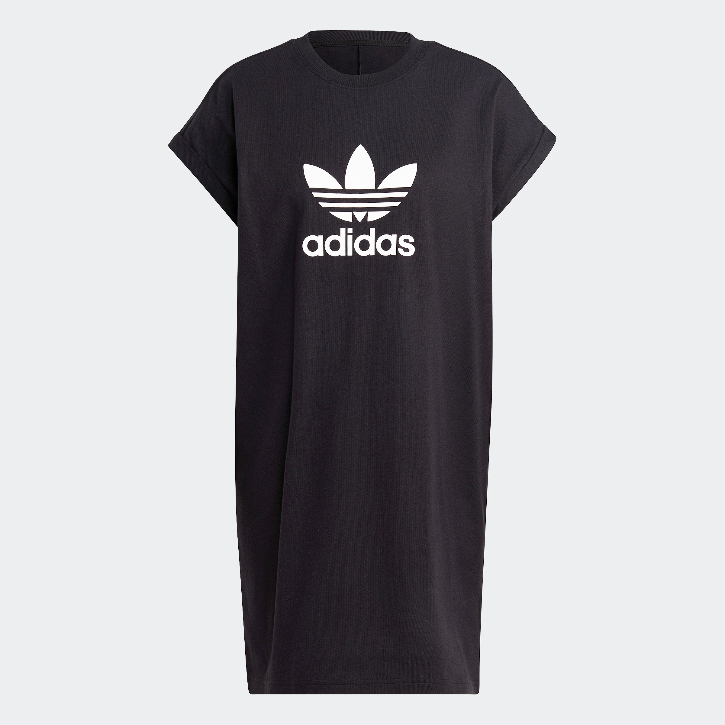 Adidas trefoil kleid on sale grau