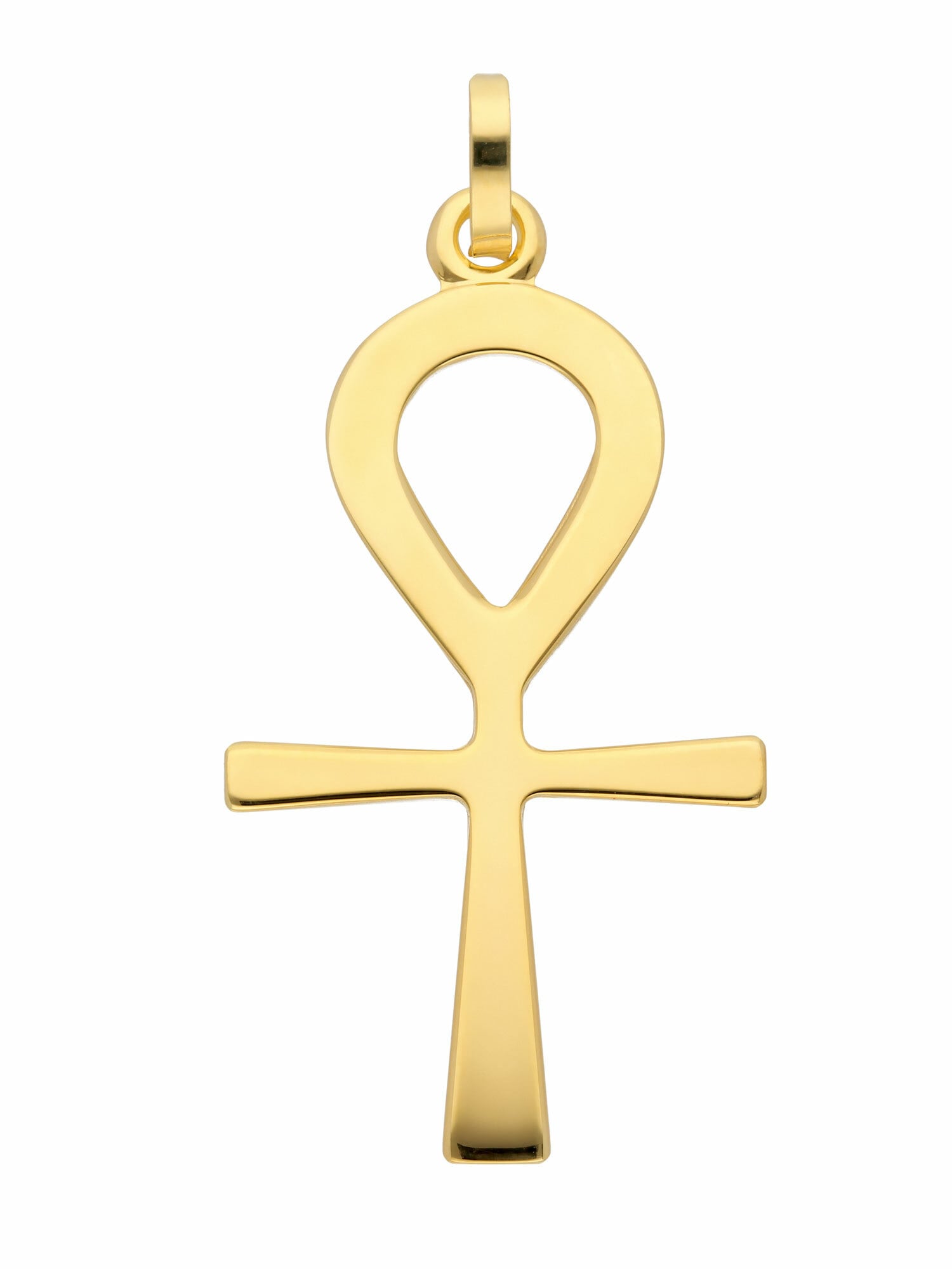 Adelia´s Kettenanhänger Damen & Herren Goldschmuck 333 Gold Kreuz Anhänger  Lebenszeichen