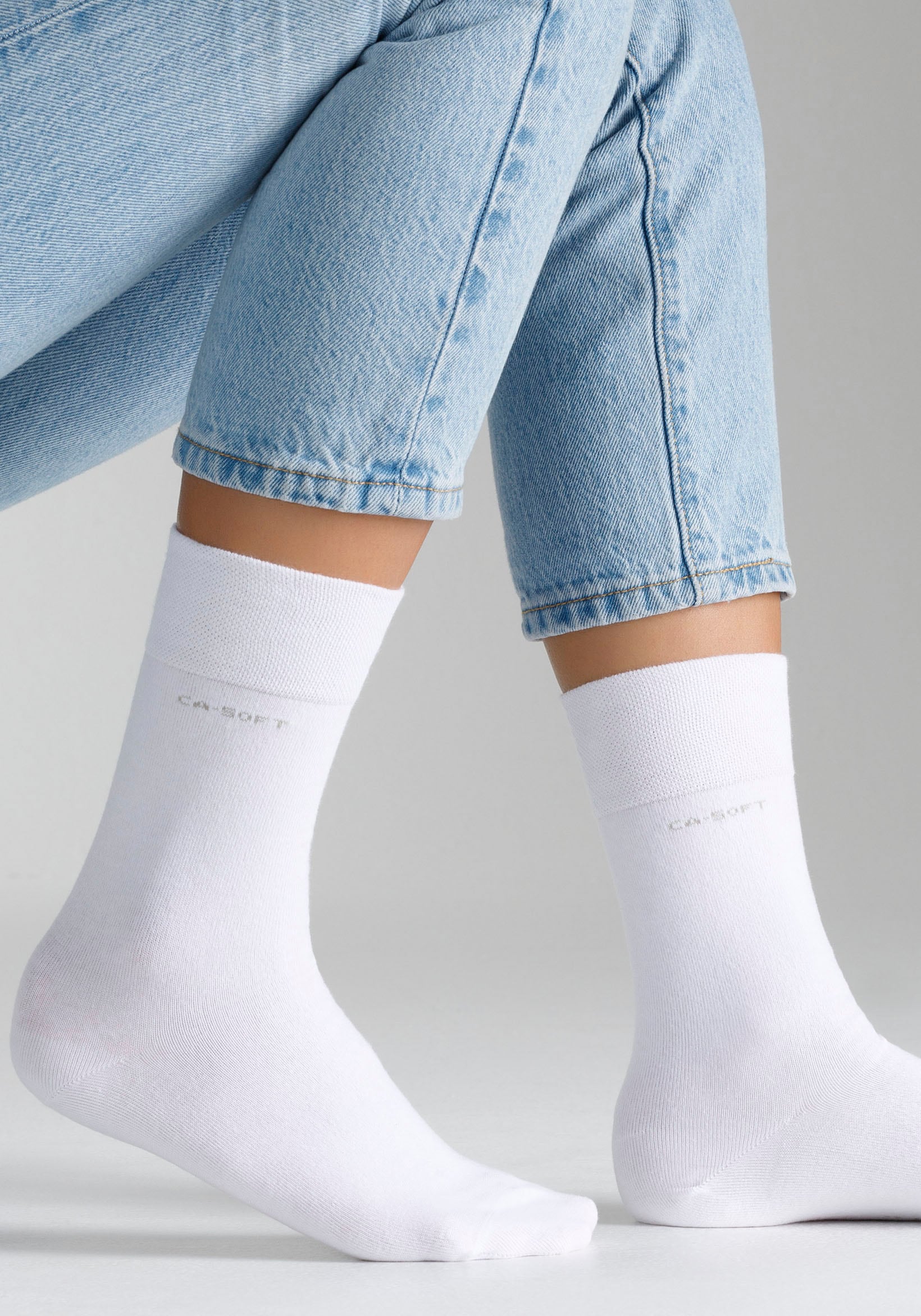 Camano Socken, (Packung, Zehenbereich | 4 walking Mit verstärktem kaufen Fersen- und I\'m Paar)