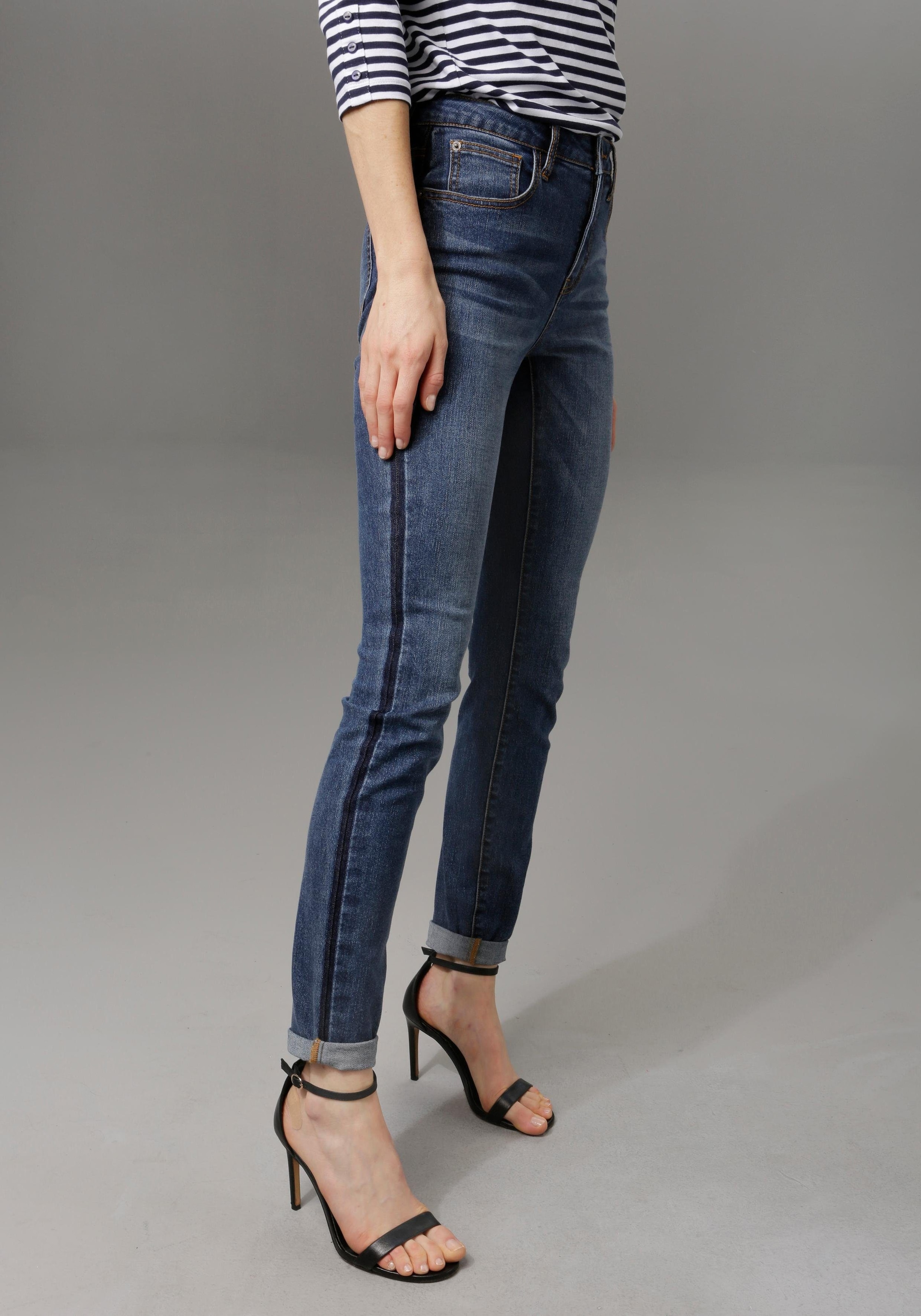 CASUAL Skinny-fit-Jeans, Aniston | regular waist walking bestellen I\'m