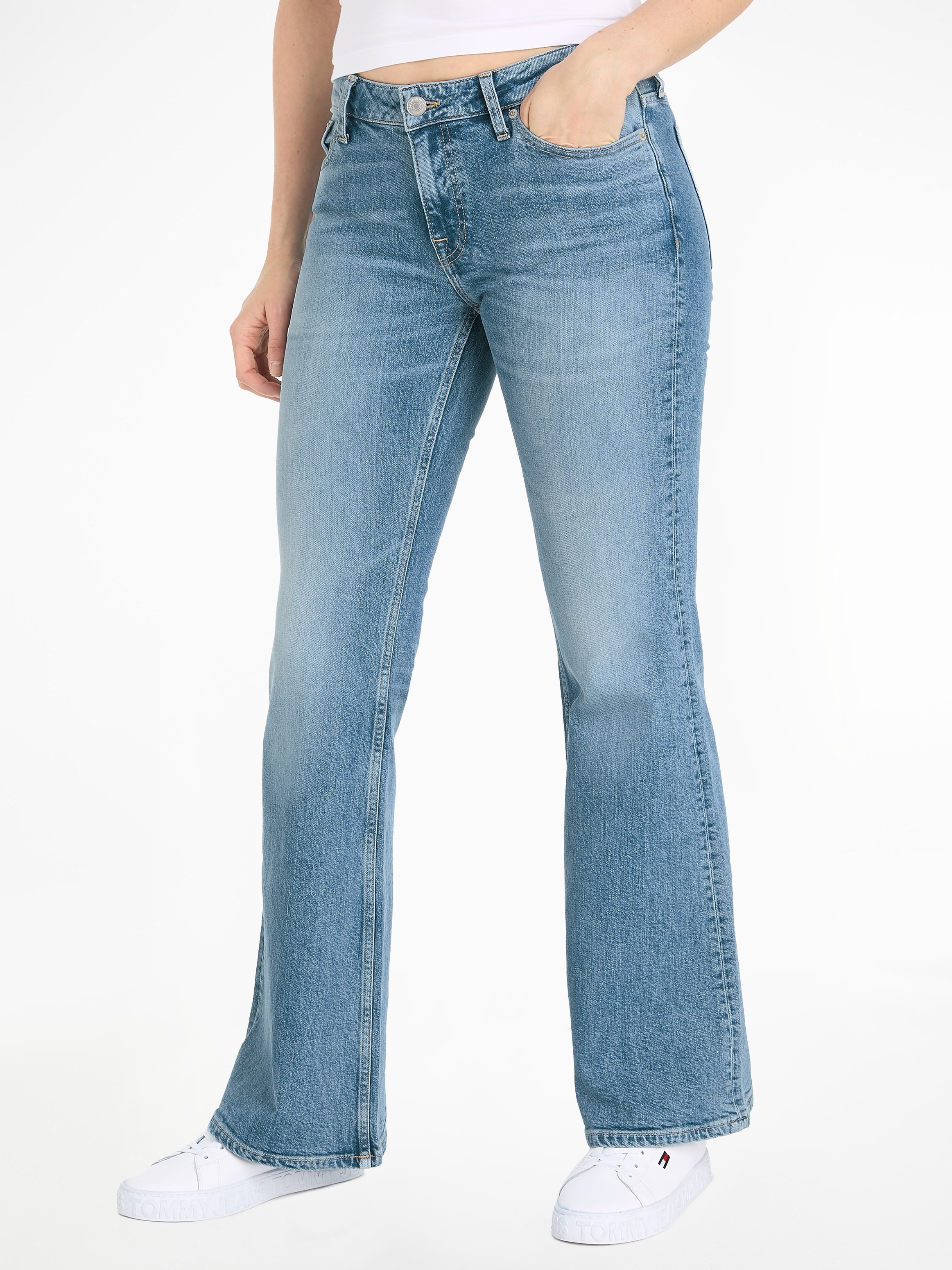 Tommy Hilfiger Bootcut-Jeans, mit Bügelfalten bestellen | I'm walking