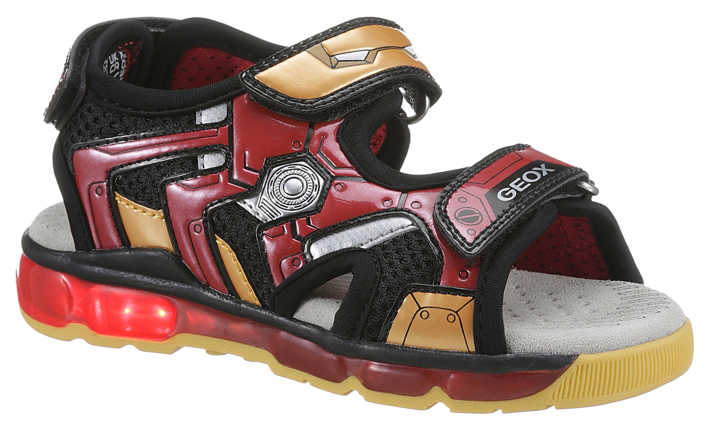 Geox Sandale »Blinkschuh J SANDAL ANDROID BOY«, mit Blinkfunktion und  Ironman-Motiv für die Kleinen | günstig bei
