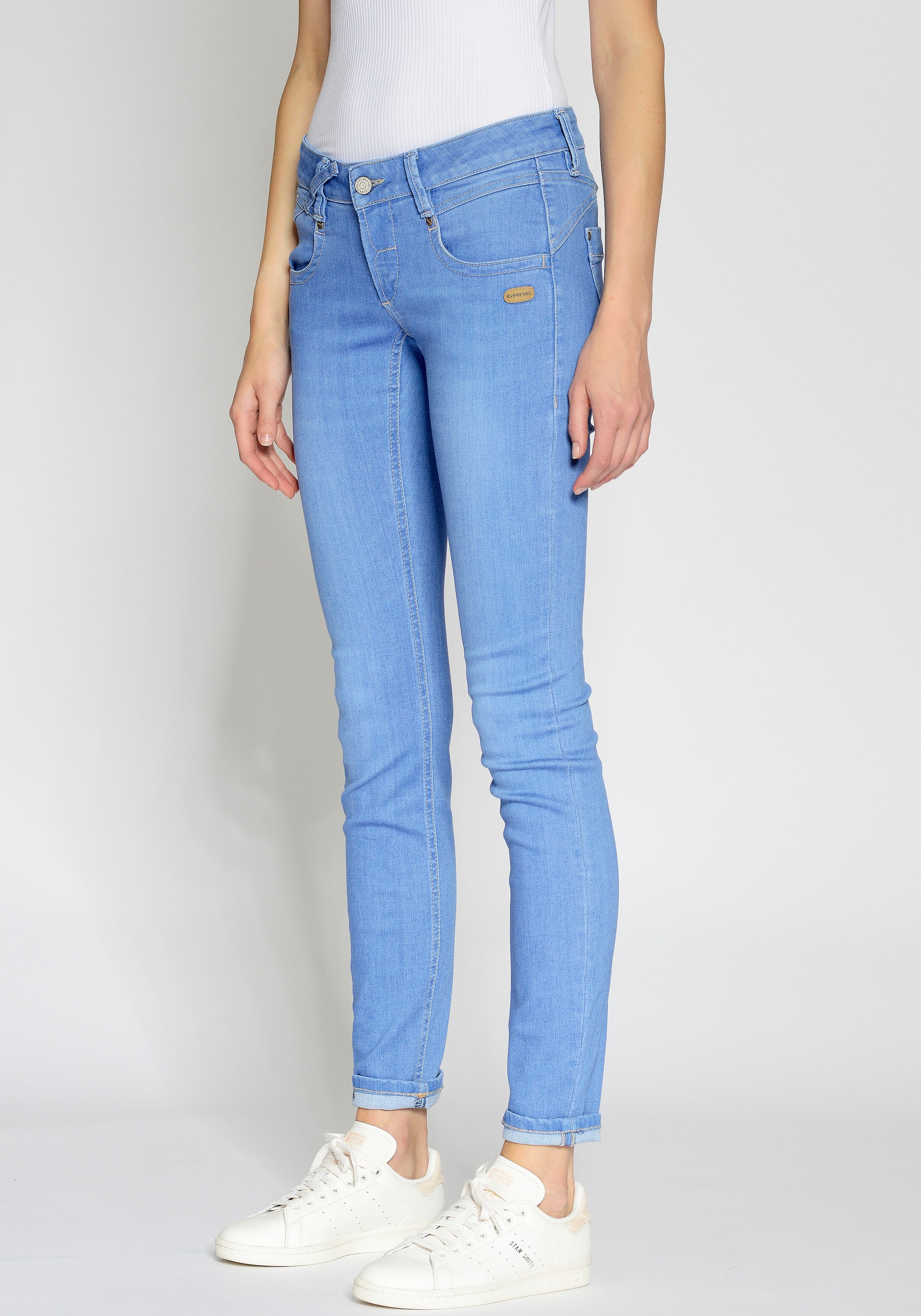 GANG Skinny-fit-Jeans »94Nena«, walking kaufen Used-Effekten I\'m | mit