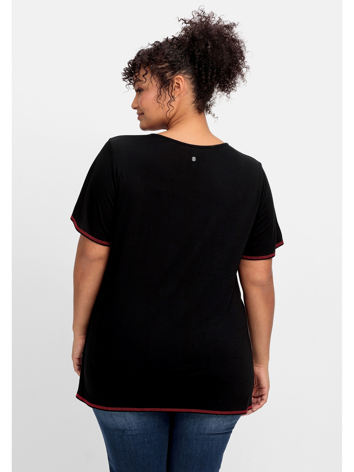 Sheego T-Shirt »Große Größen«, mit Flügelärmel und Cut-out vorn shoppen |  I\'m walking