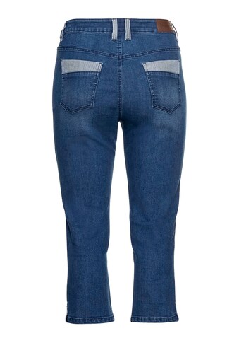 Sheego Stretch-Jeans »Große Größen«, «Die Schmale», in 7/8-Länge, mit Kontrastdetails kaufen