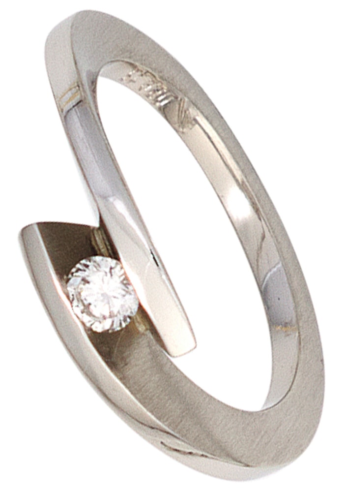 JOBO Solitärring »Ring mit Diamant 0,15 ct.«, 950 Platin im Onlineshop |  I\'m walking | Fingerringe
