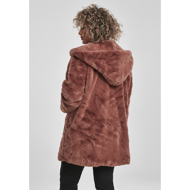URBAN CLASSICS Parka »Frauen Ladies Hooded Teddy Coat«, (1 St.), mit Kapuze  online kaufen | I\'m walking