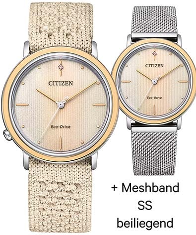 Citizen Quarzuhr EM1006-40A (Set 2 tlg. mit Wechselband)