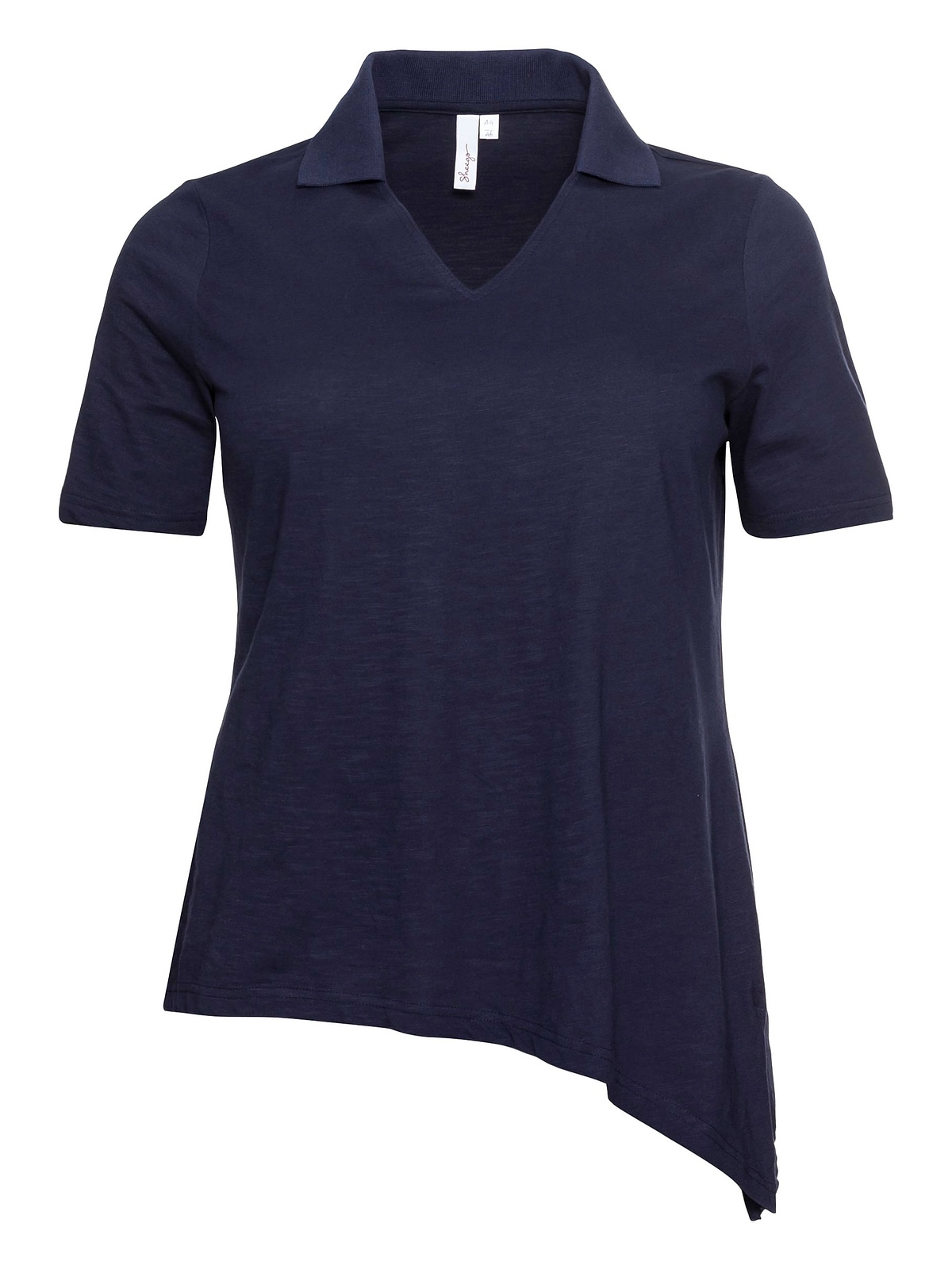 | bestellen T-Shirt I\'m mit Saum Polokragen asymmetrischem Sheego Größen«, »Große und walking