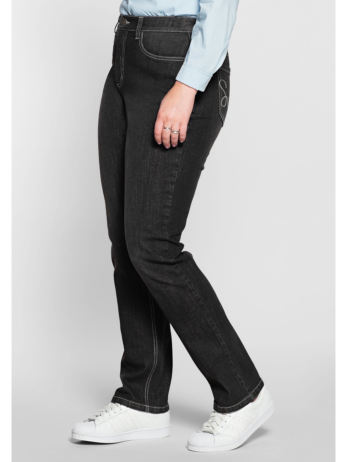 Sheego Stretch-Jeans »Große Größen«, Bauch-weg-Effekt shoppen | Slim-Fit Jeans