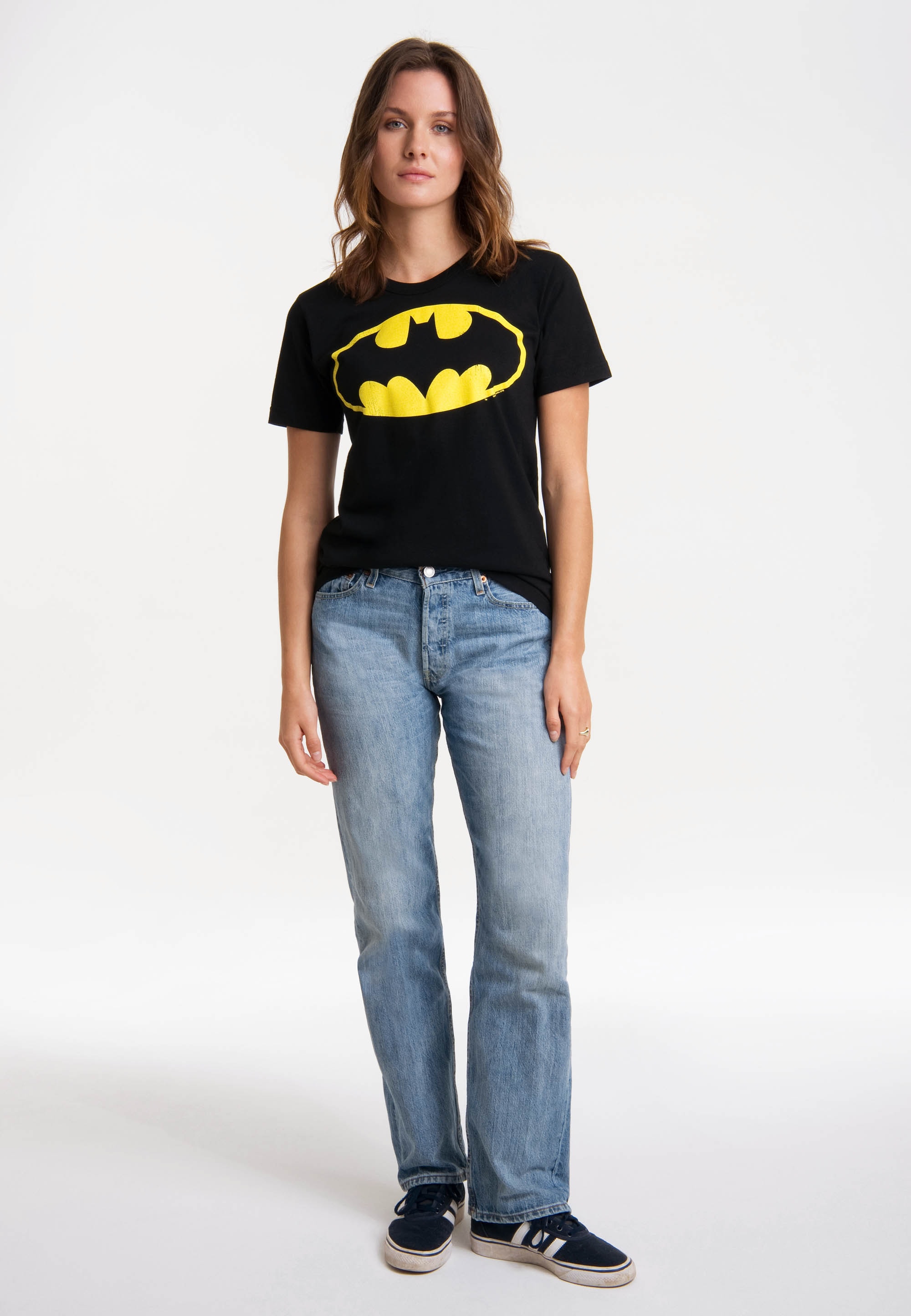 Batman Comics - T-Shirt LOGOSHIRT Print mit Logo«, »DC lizenziertem bestellen