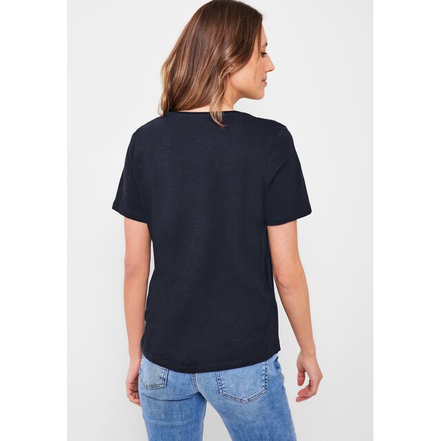 Cecil T-Shirt, mit abgerundetem V-Ausschnitt shoppen | I\'m walking