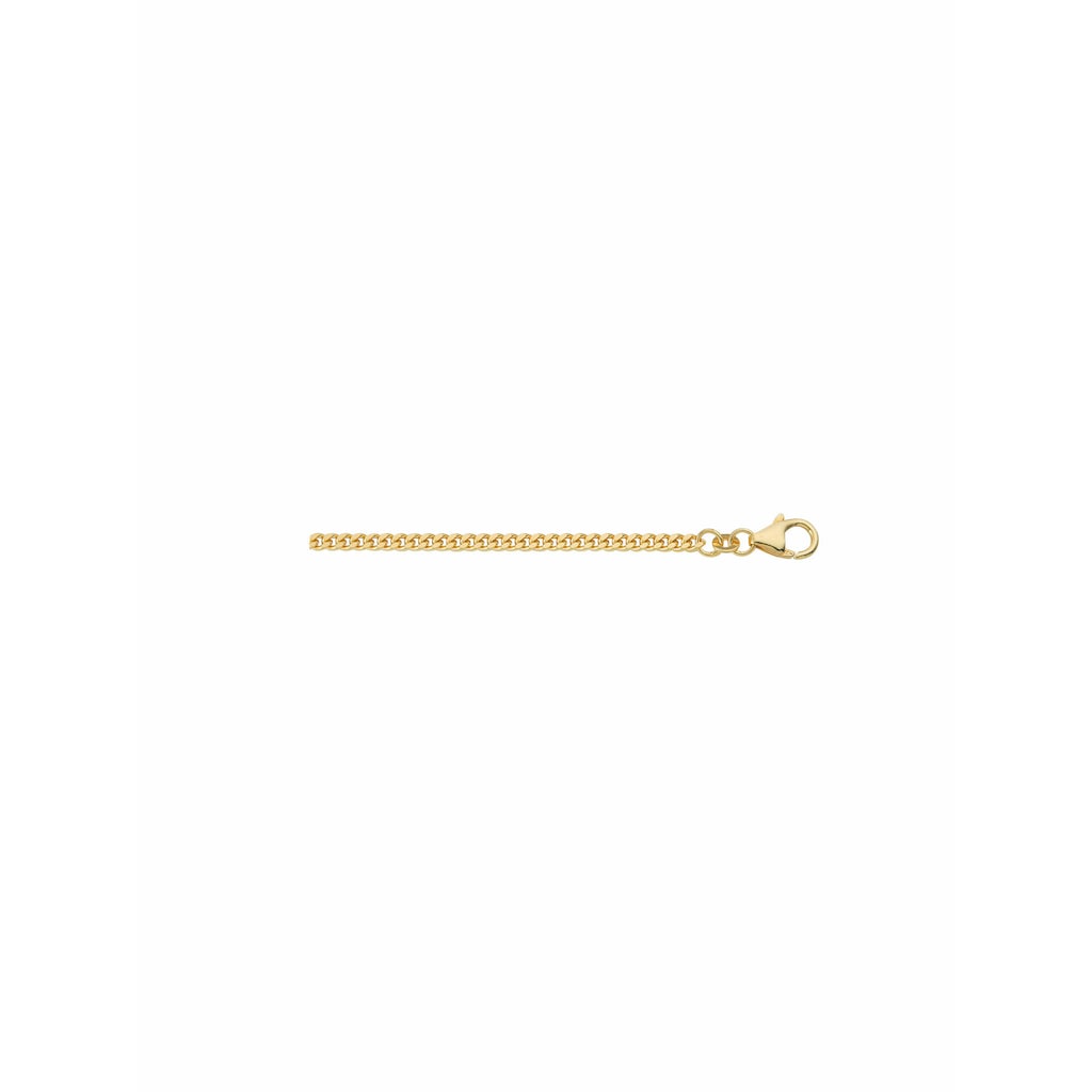 Adelia´s Goldkette 585 Gold Flach Panzer Halskette Ø 1 8 mm Goldschmuck für Damen