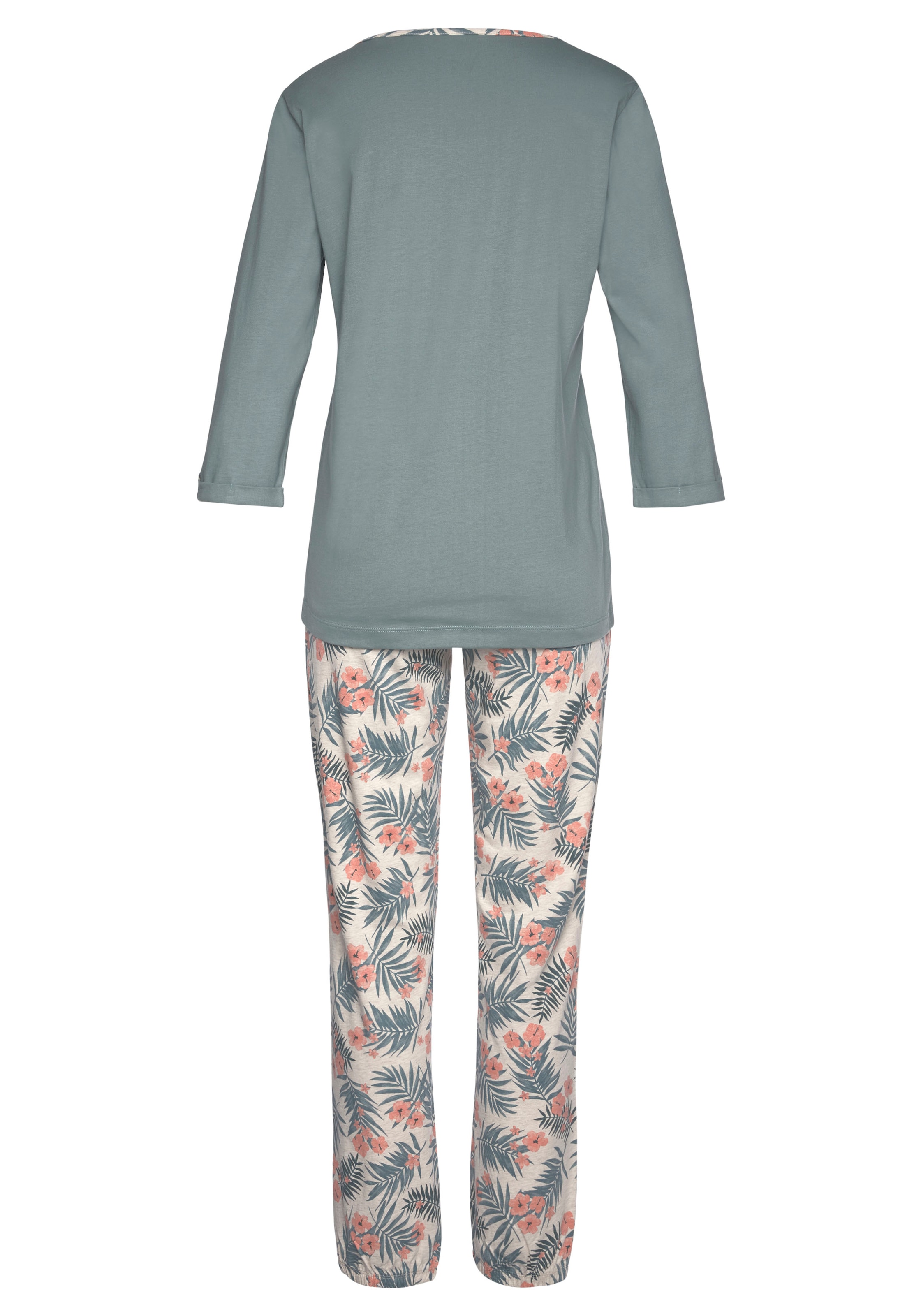 LASCANA Pyjama, (2 tlg., 1 Stück), mit gemusterter Hose & Wäsche auf  Rechnung bestellen | Pyjama-Sets