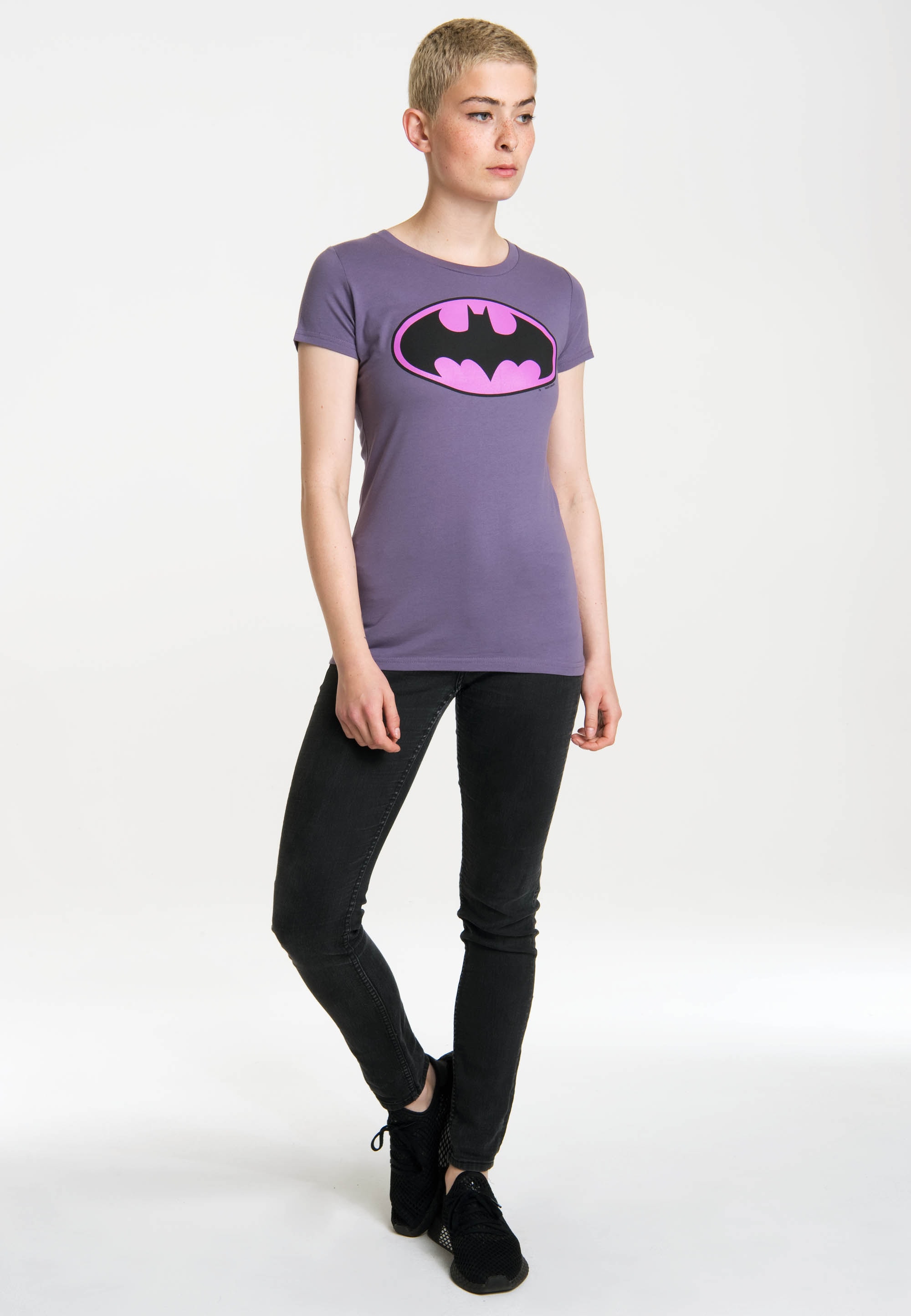 LOGOSHIRT T-Shirt Print mit schlichtem »Batman«, online