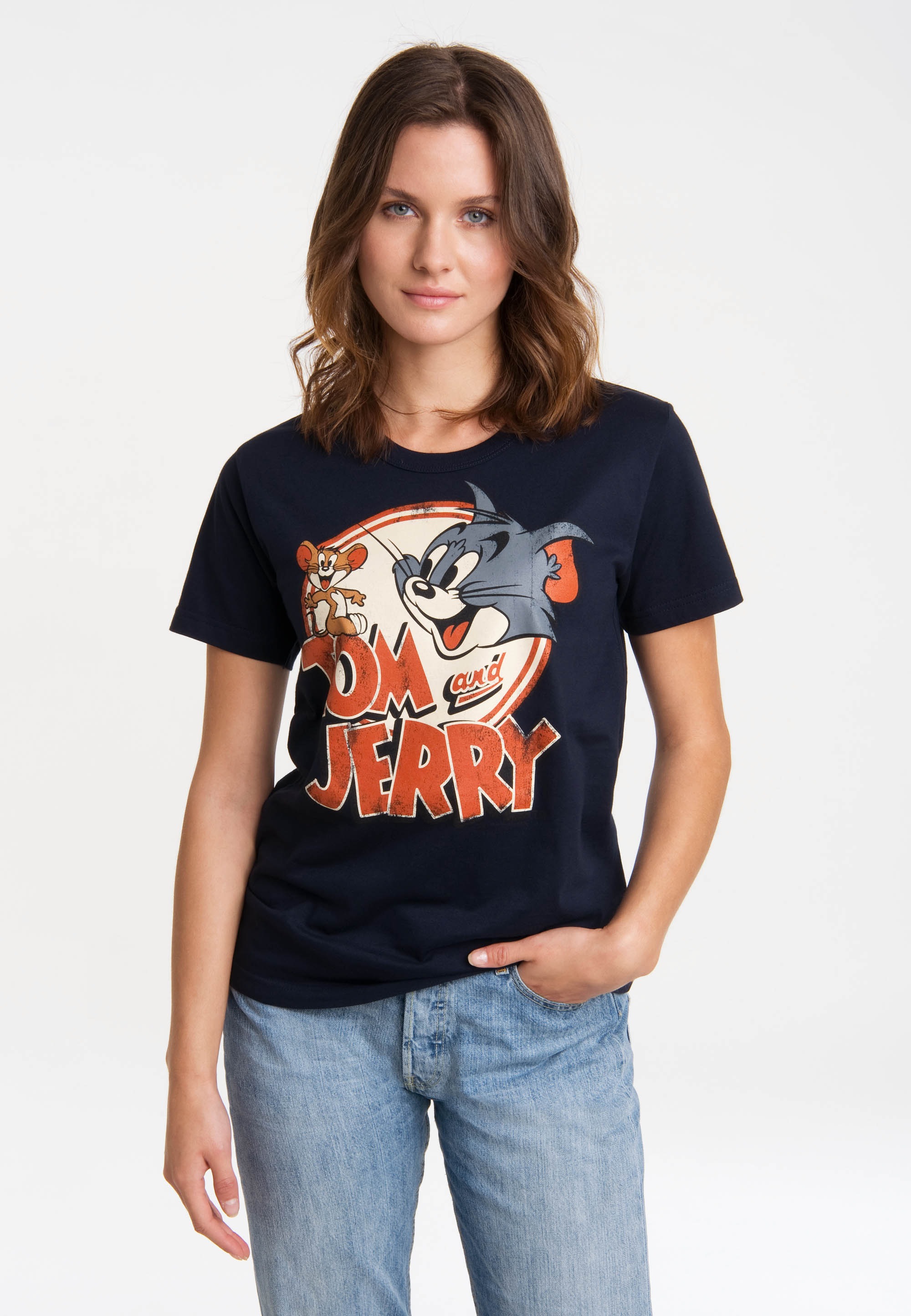 LOGOSHIRT T-Shirt »Tom lizenziertem Jerry«, & Print mit bestellen