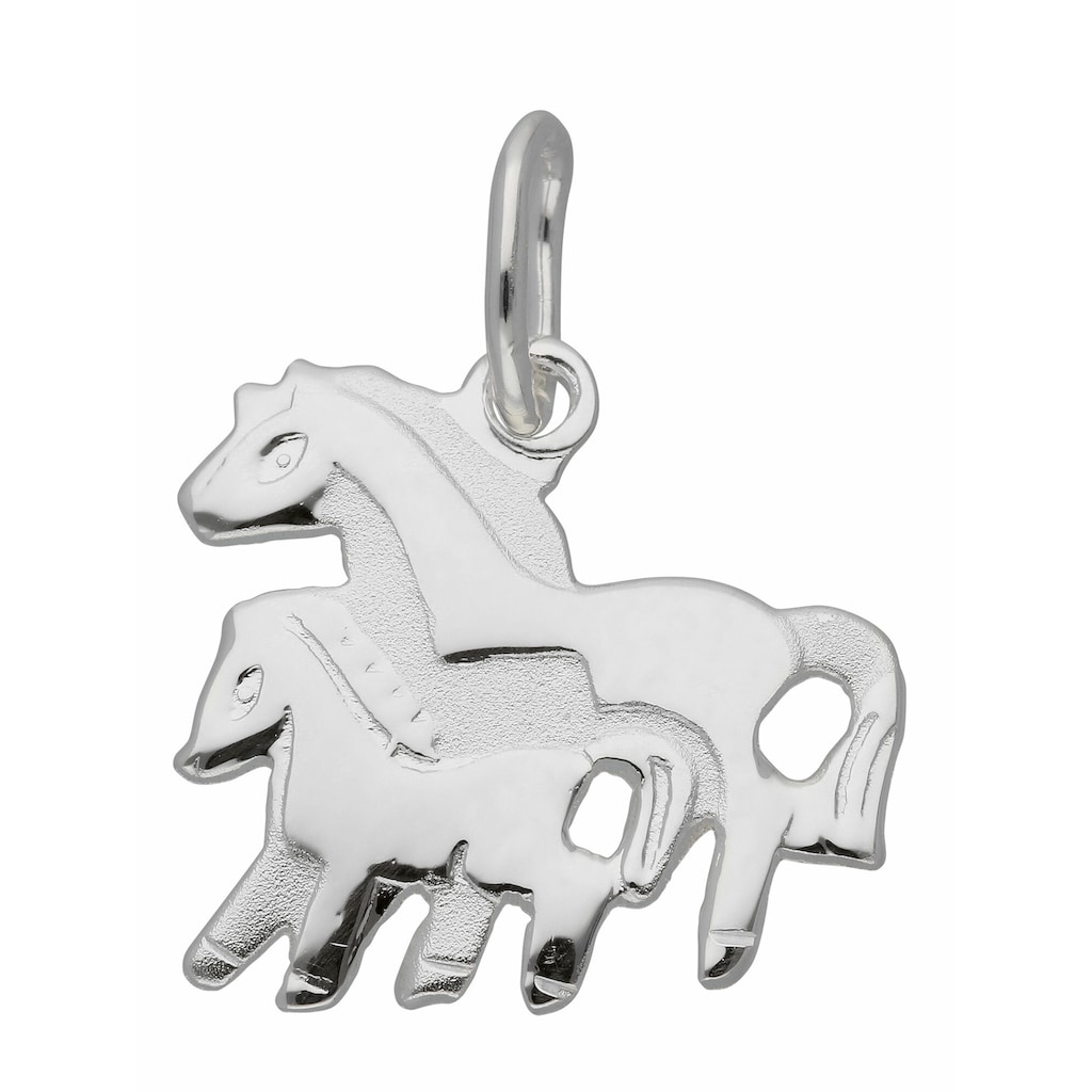 Adelia´s Kettenanhänger 925 Silber Anhänger Pferd 925 Sterling Silber Silberschmuck für Damen