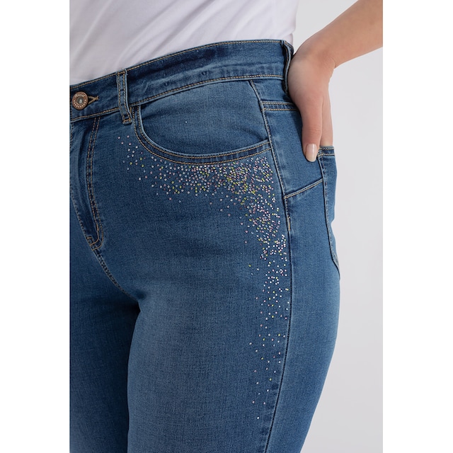 October Bequeme Jeans, mit Strass-Besatz an den Taschen shoppen