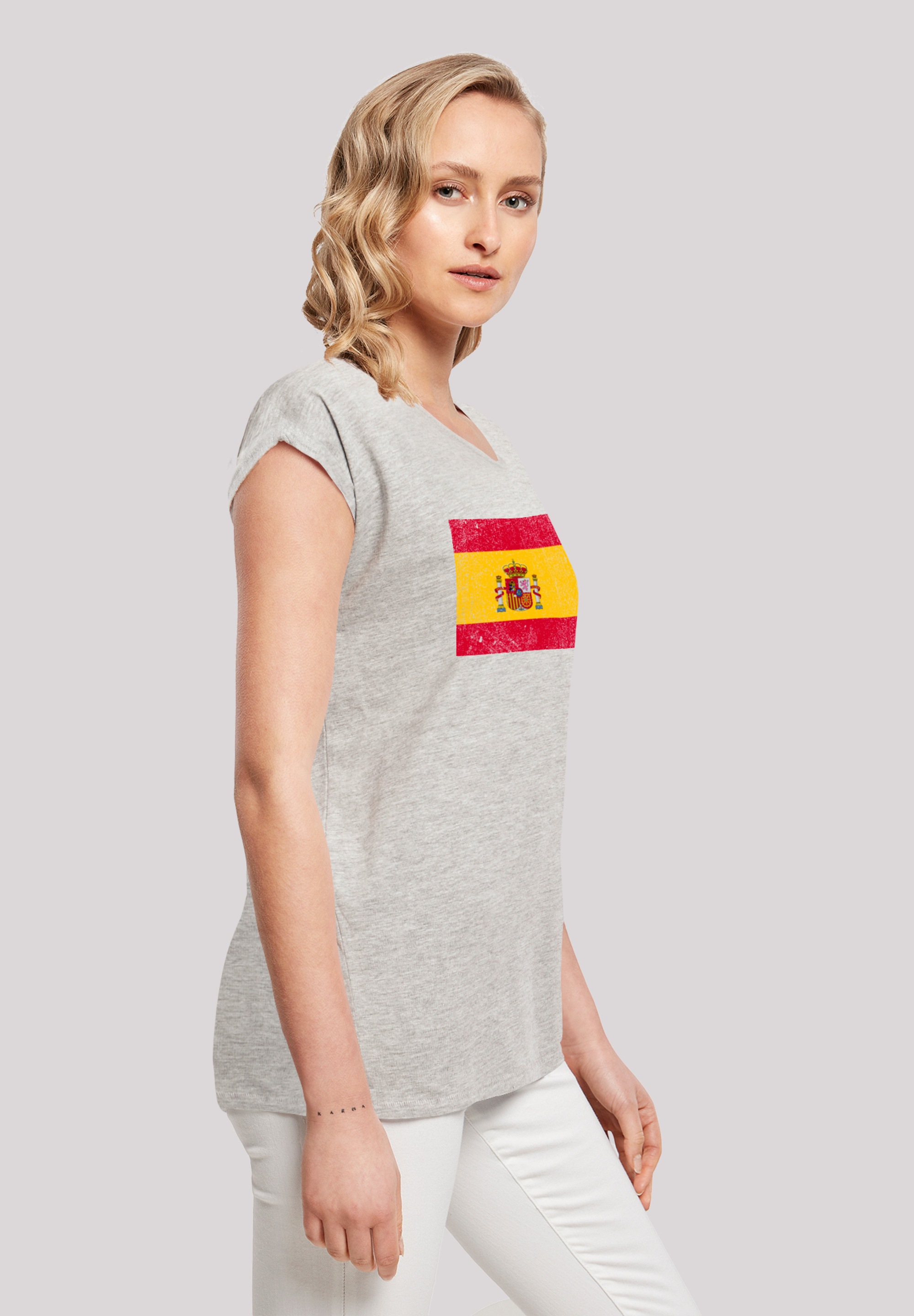 F4NT4STIC T-Shirt »Spain Spanien bestellen distressed«, Flagge Print
