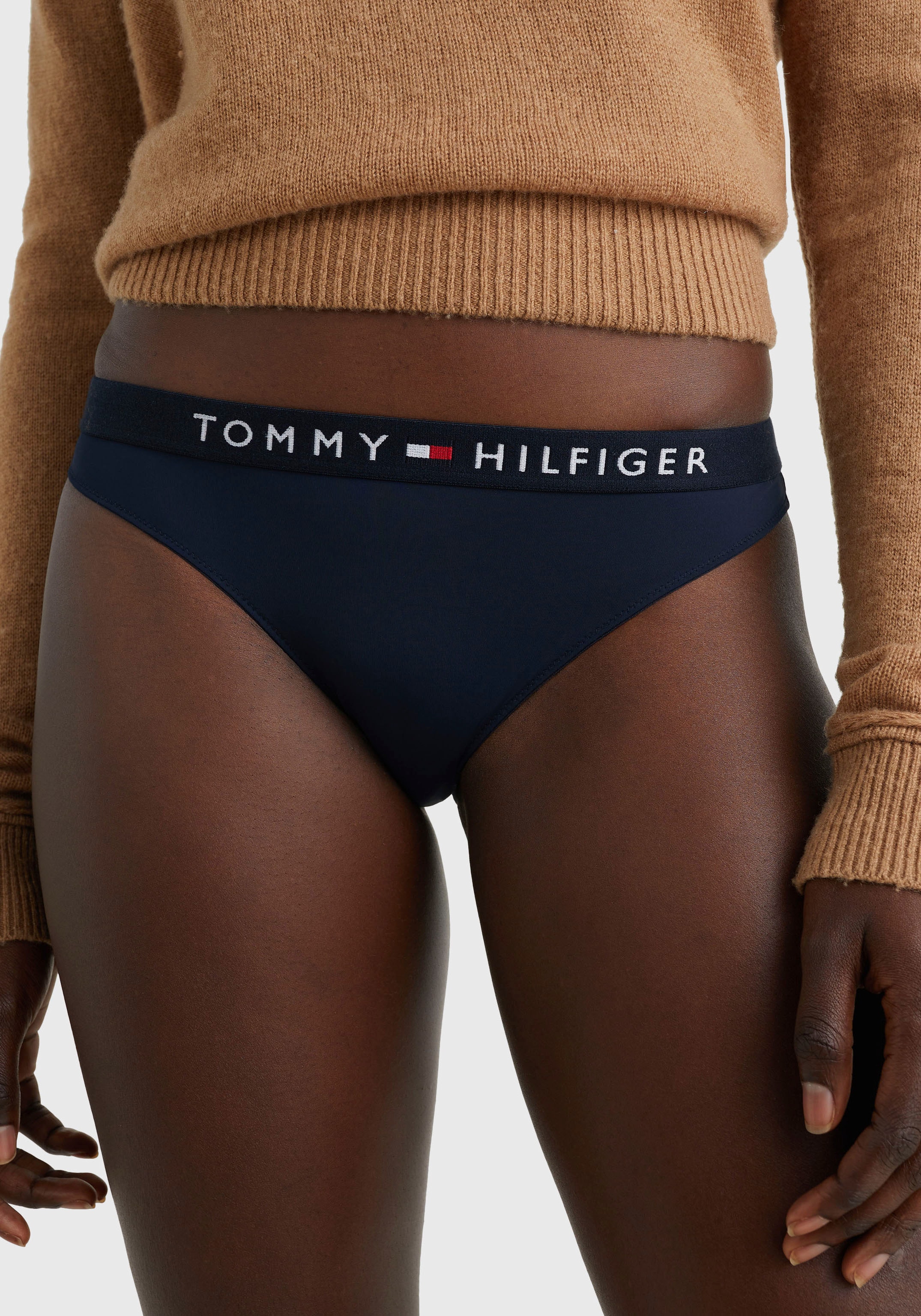 Rechnung Tommy Underwear Wäsche hinten & bestellen Spitzenmuster Bikinislip, mit auf Hilfiger