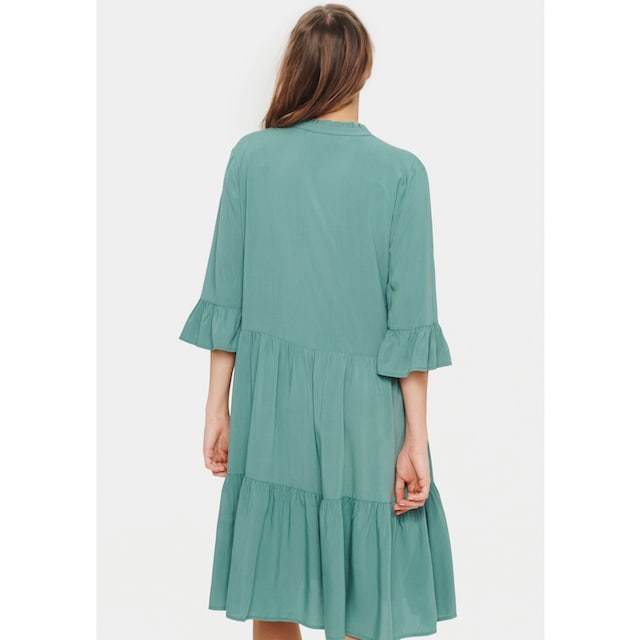 Saint Tropez Druckkleid »EdaSZ Dress«, mit Volant und 3/4 Ärmel kaufen |  I\'m walking