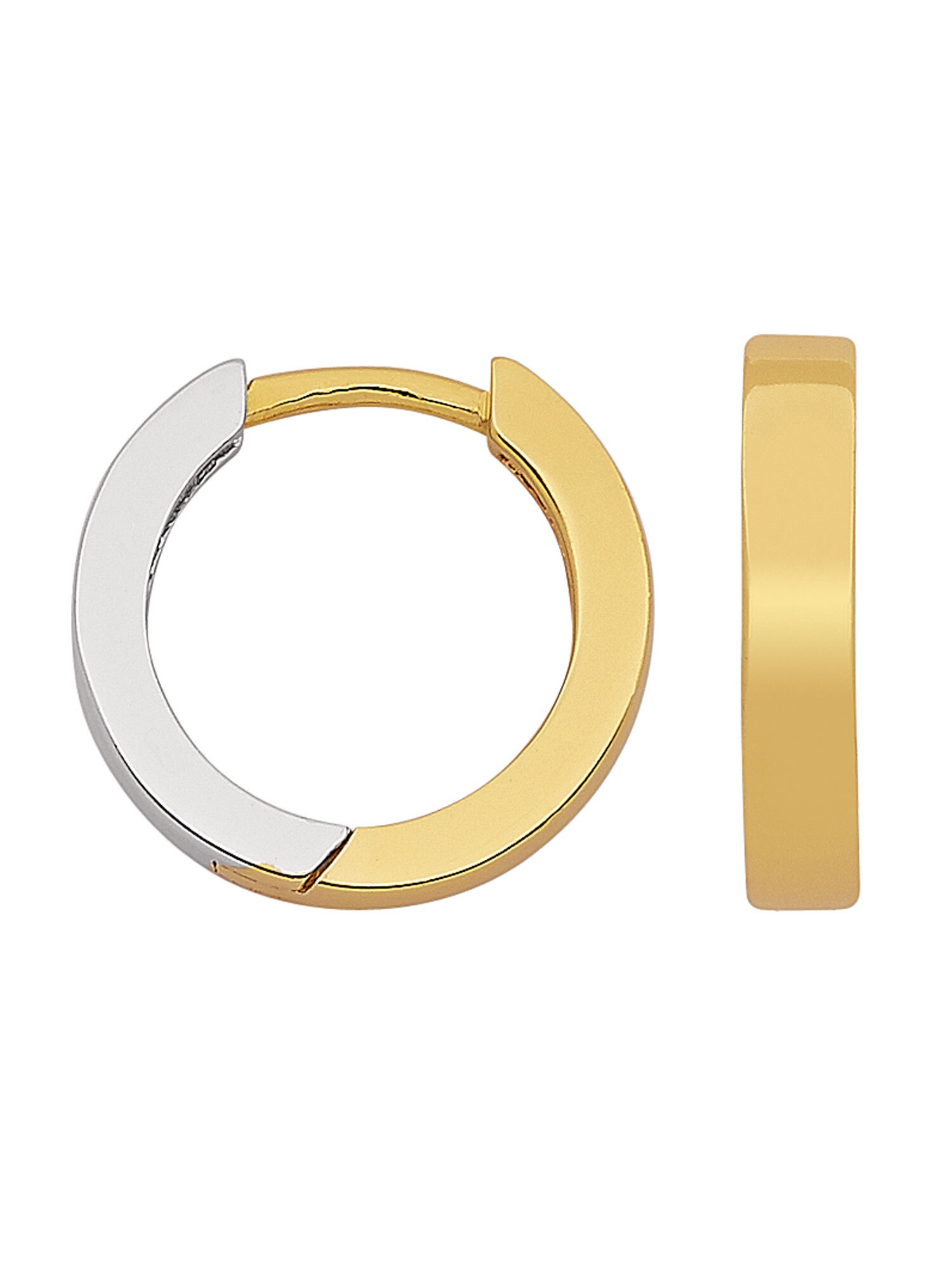 Adelia´s Paar Ohrhänger 925 Silber Ohrringe Creolen Ø 11 6 mm Silberschmuck für Damen